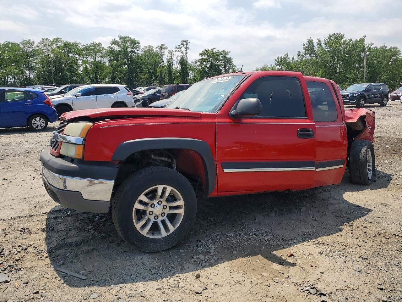 2004 Chevrolet Silverado K1500 Red vin: 1GCEK19T24E213737