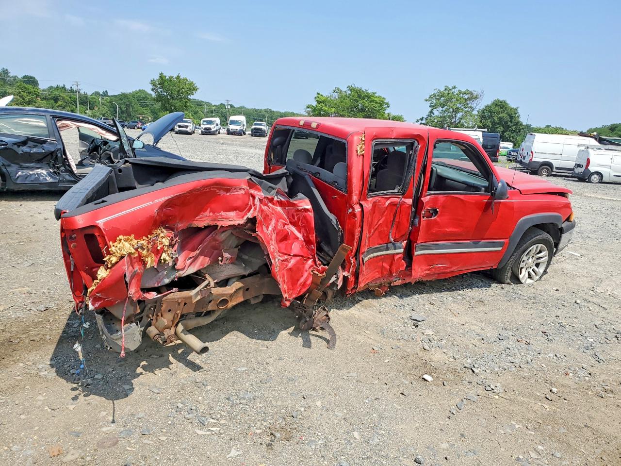 2004 Chevrolet Silverado K1500 Red vin: 1GCEK19T24E213737
