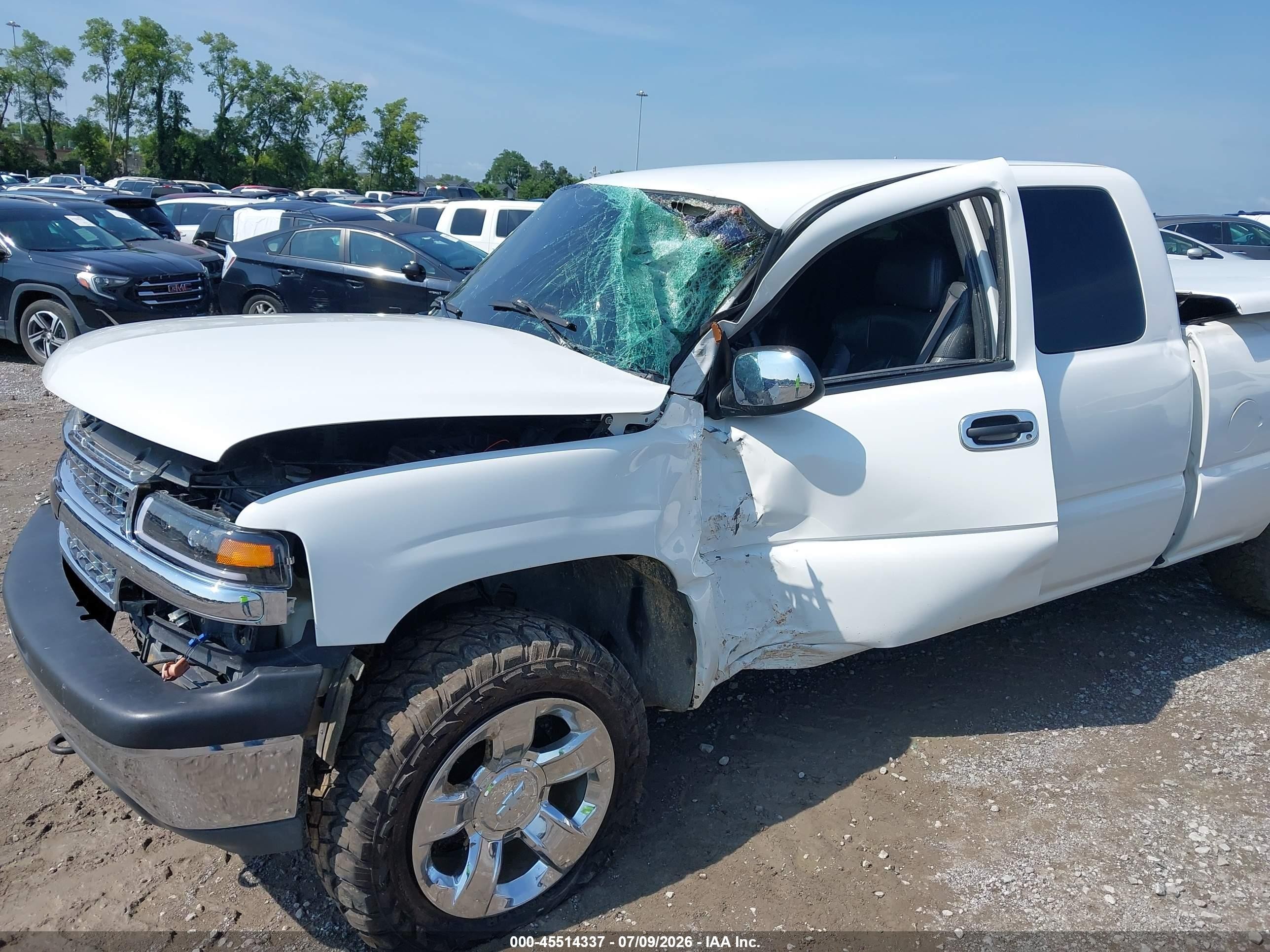 1999 Chevrolet Silverado 1500 Lt White vin: 1GCEK19T2XE162129