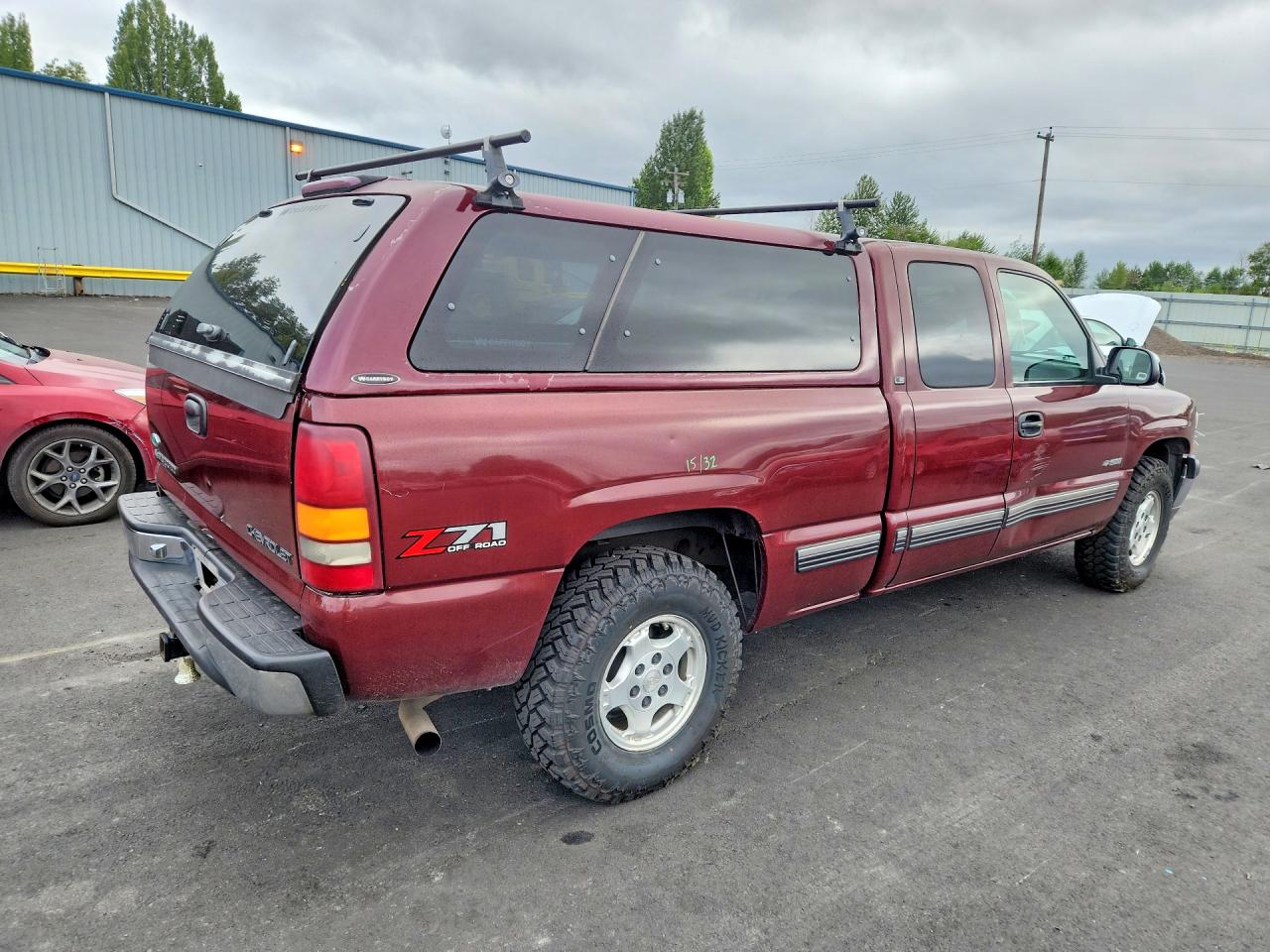 2001 Chevrolet Silverado K1500 Burgundy vin: 1GCEK19T31E157979