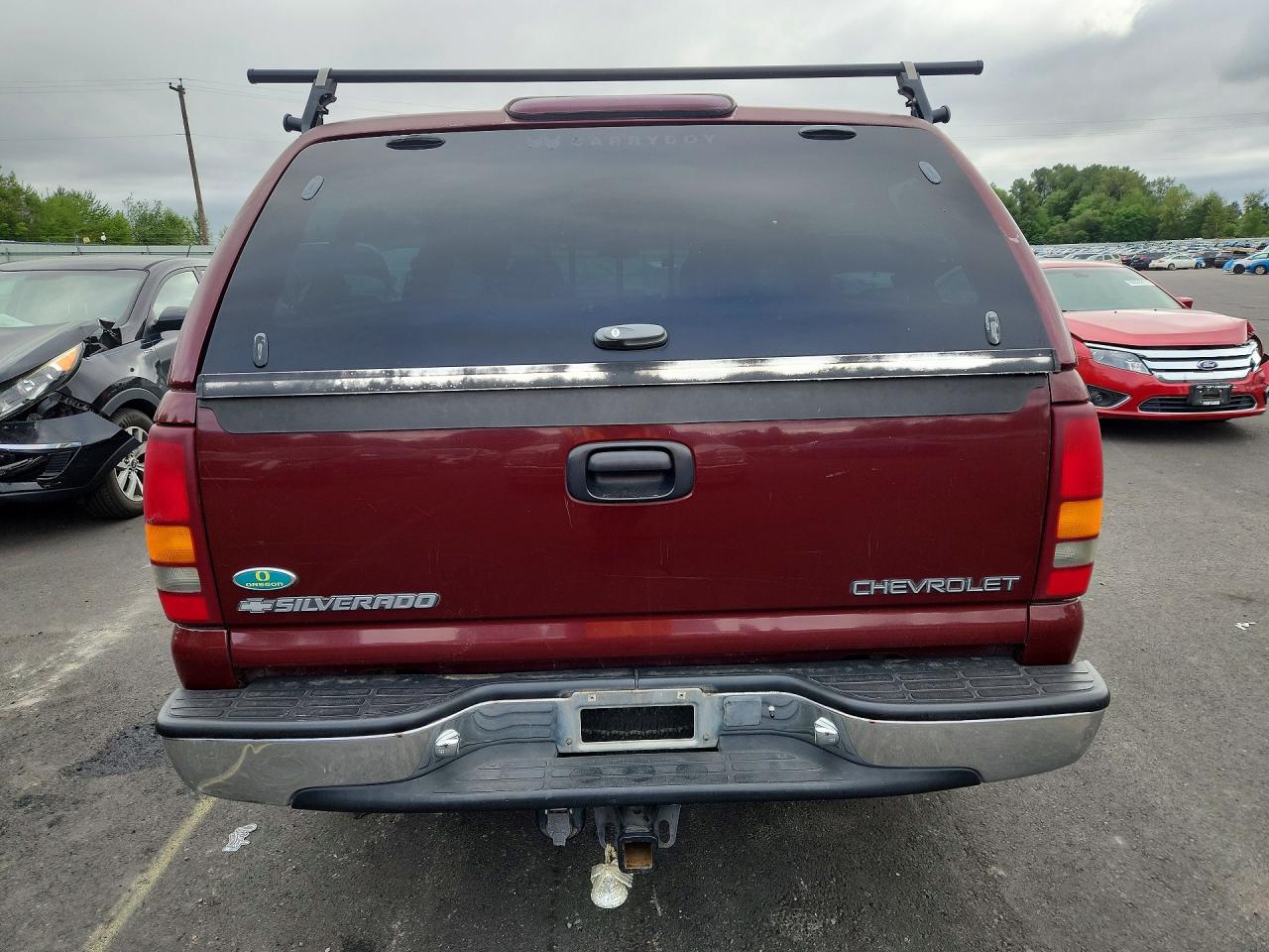 2001 Chevrolet Silverado K1500 Burgundy vin: 1GCEK19T31E157979
