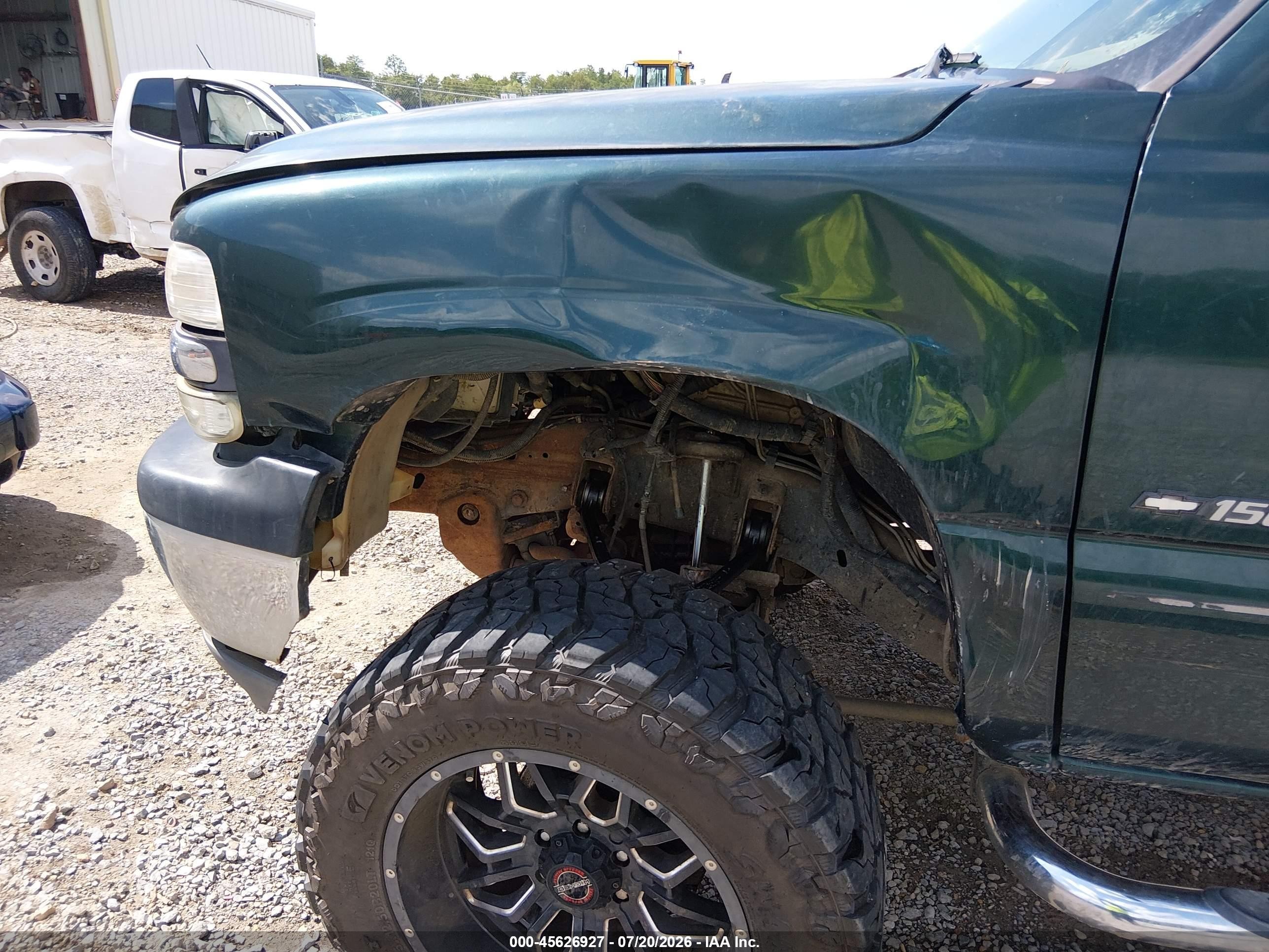 2002 Chevrolet Silverado 1500 Ls Green vin: 1GCEK19T32E166912