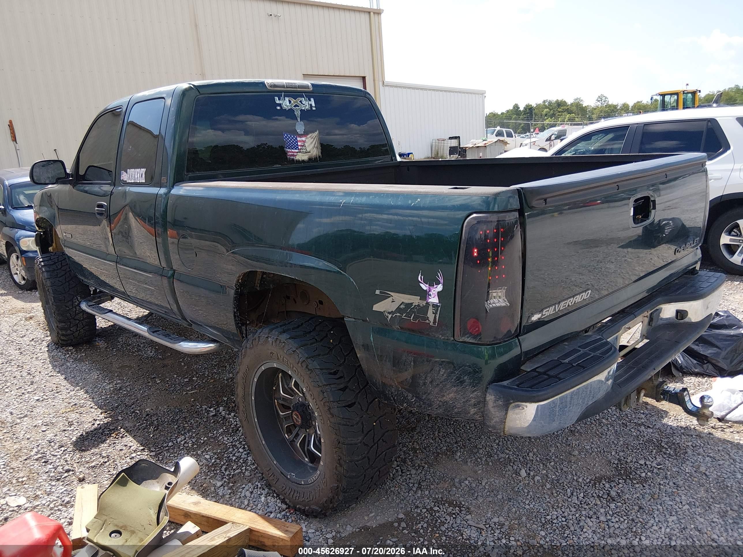 2002 Chevrolet Silverado 1500 Ls Green vin: 1GCEK19T32E166912