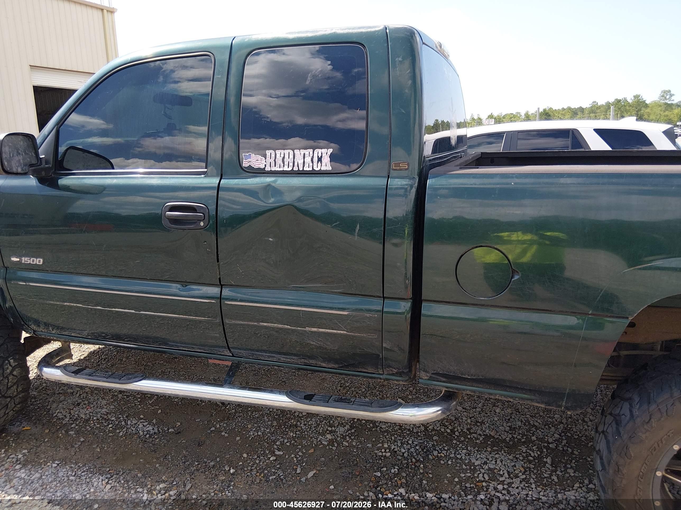 2002 Chevrolet Silverado 1500 Ls Green vin: 1GCEK19T32E166912