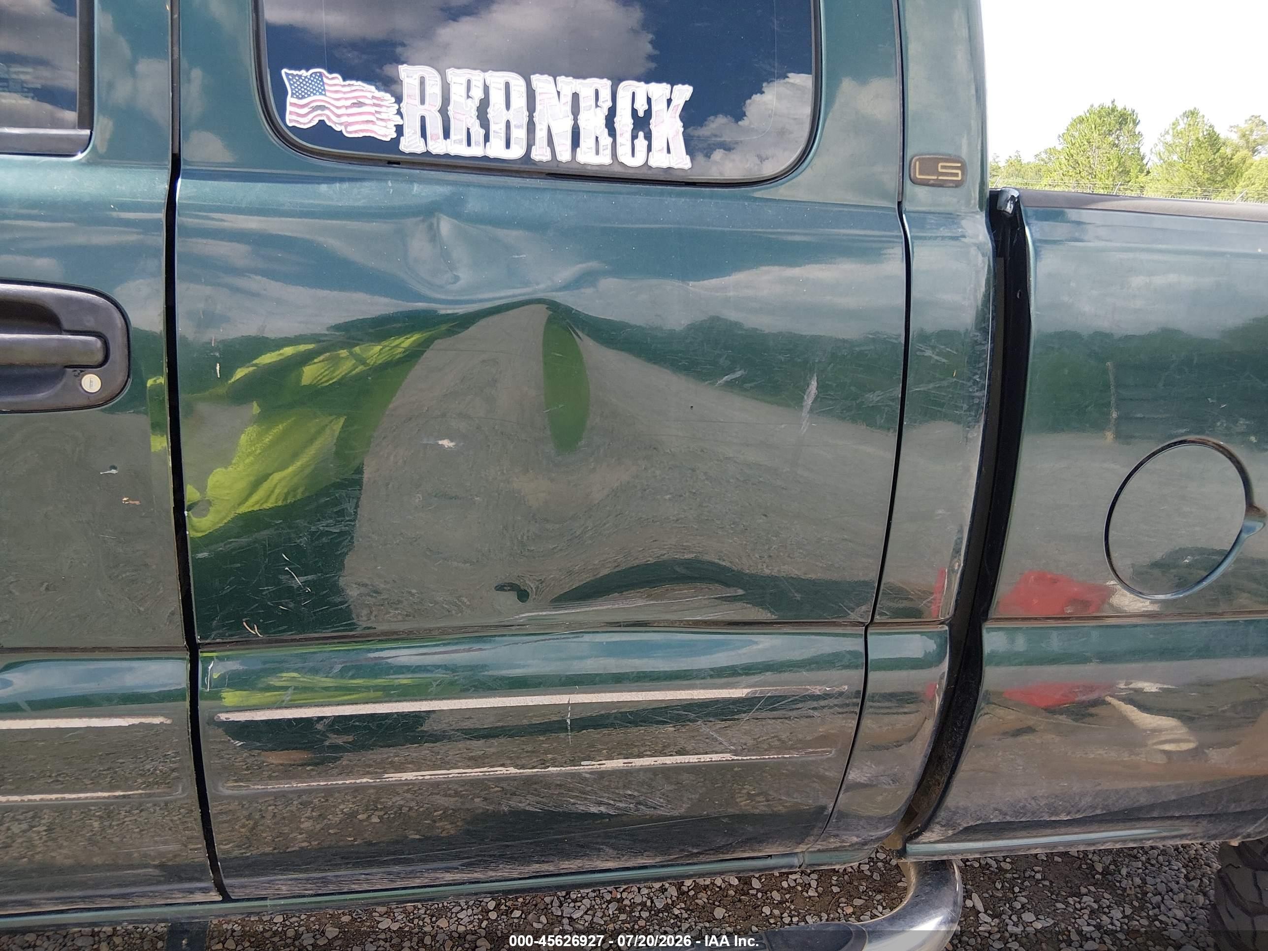 2002 Chevrolet Silverado 1500 Ls Green vin: 1GCEK19T32E166912