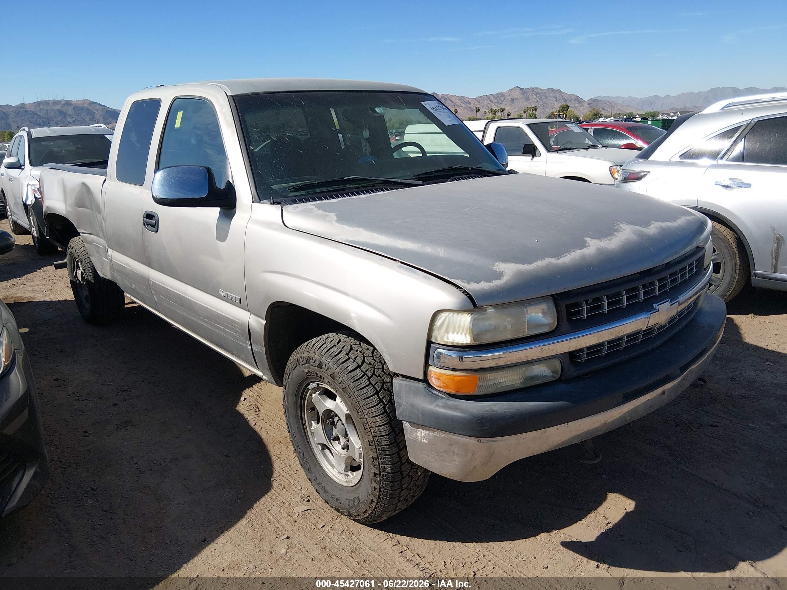 2002 Chevrolet Silverado 1500 Ls Silver vin: 1GCEK19T32E186187