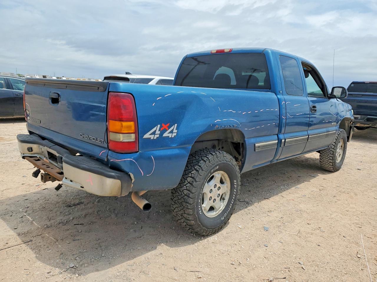2002 Chevrolet Silverado K1500 Blue vin: 1GCEK19T32Z284368