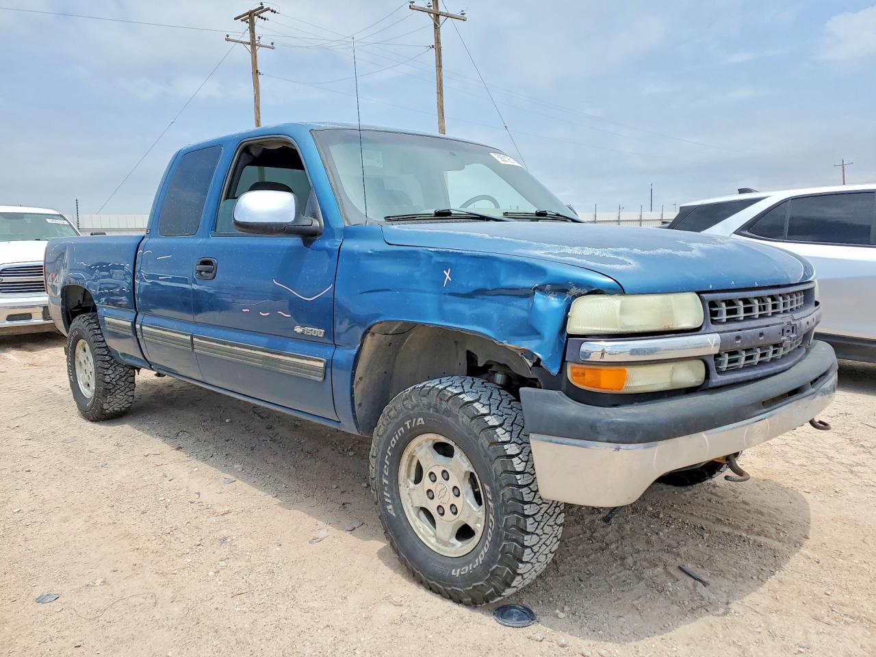 2002 Chevrolet Silverado K1500 Blue vin: 1GCEK19T32Z284368