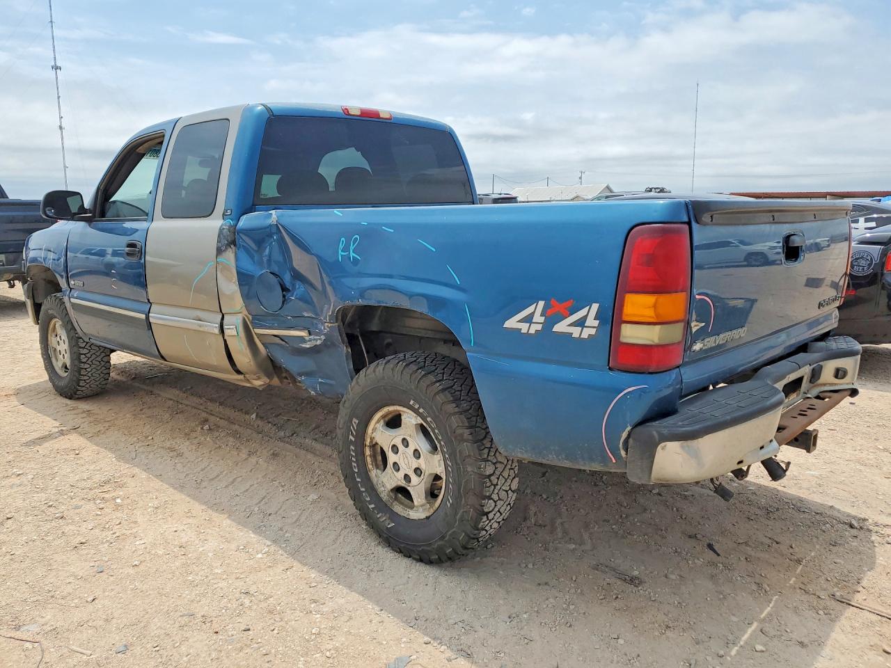 2002 Chevrolet Silverado K1500 Blue vin: 1GCEK19T32Z284368