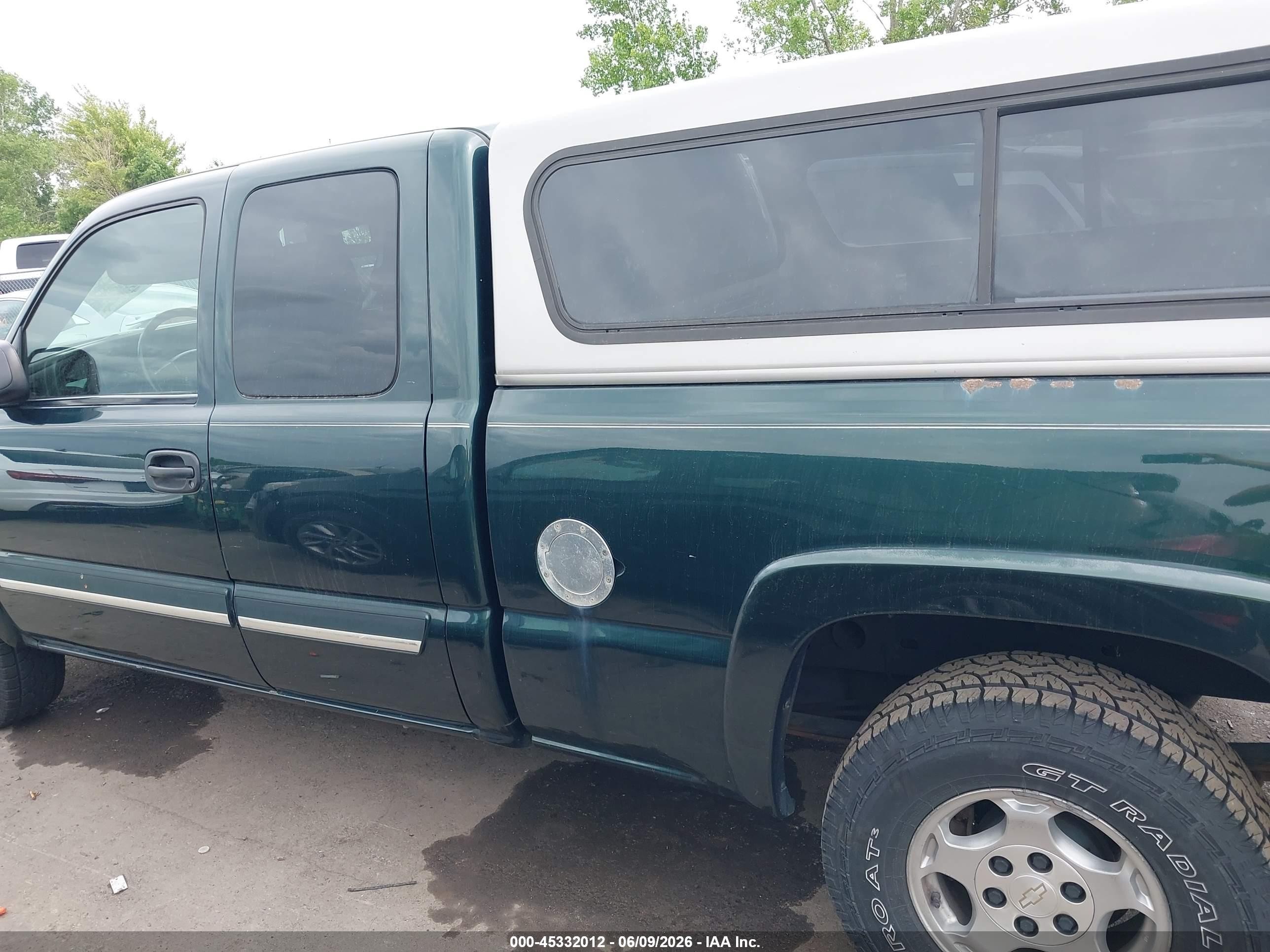 2003 Chevrolet Silverado 1500 Ls Green vin: 1GCEK19T33E193402