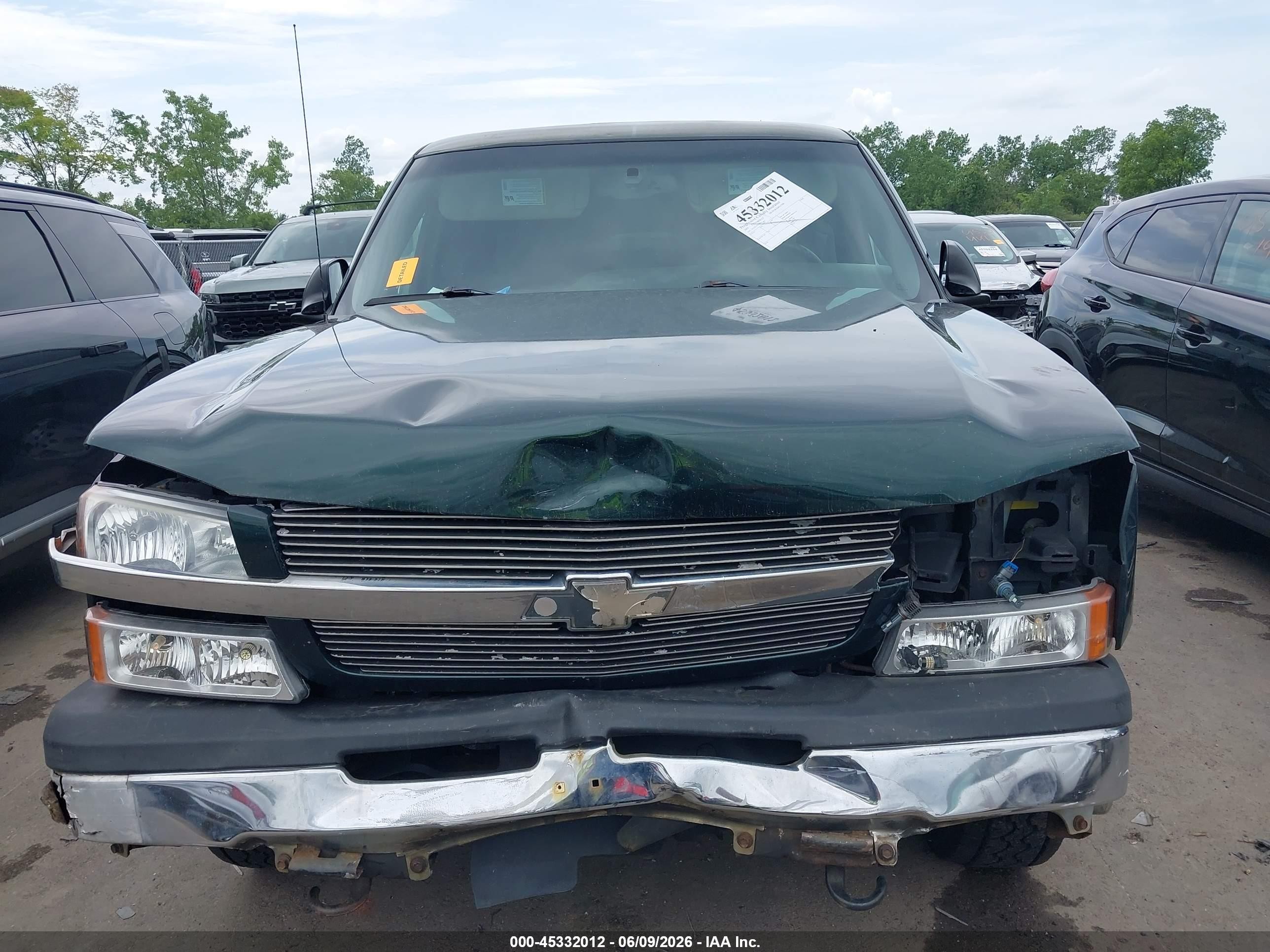 2003 Chevrolet Silverado 1500 Ls Green vin: 1GCEK19T33E193402