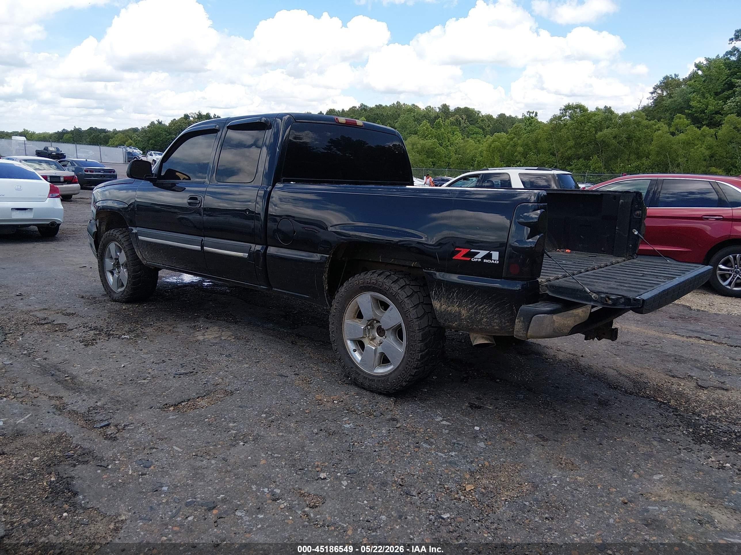 2004 Chevrolet Silverado 1500 Z71 Black vin: 1GCEK19T34E155475