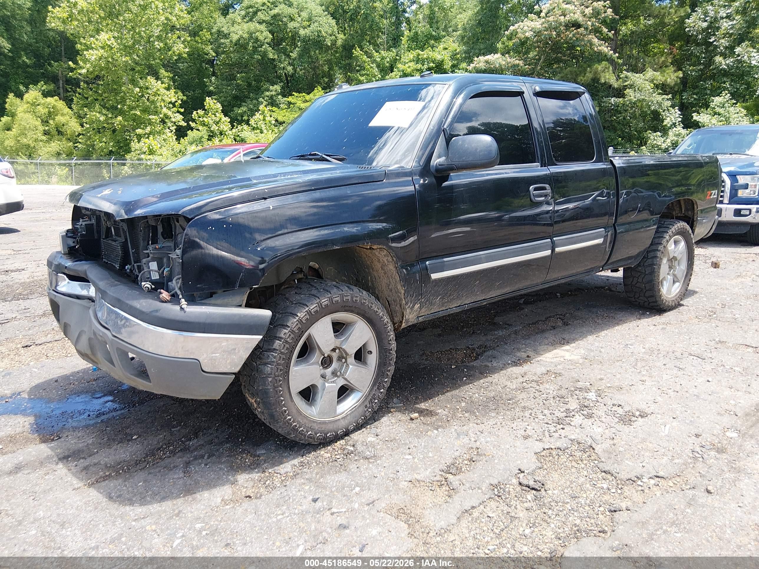 2004 Chevrolet Silverado 1500 Z71 Black vin: 1GCEK19T34E155475