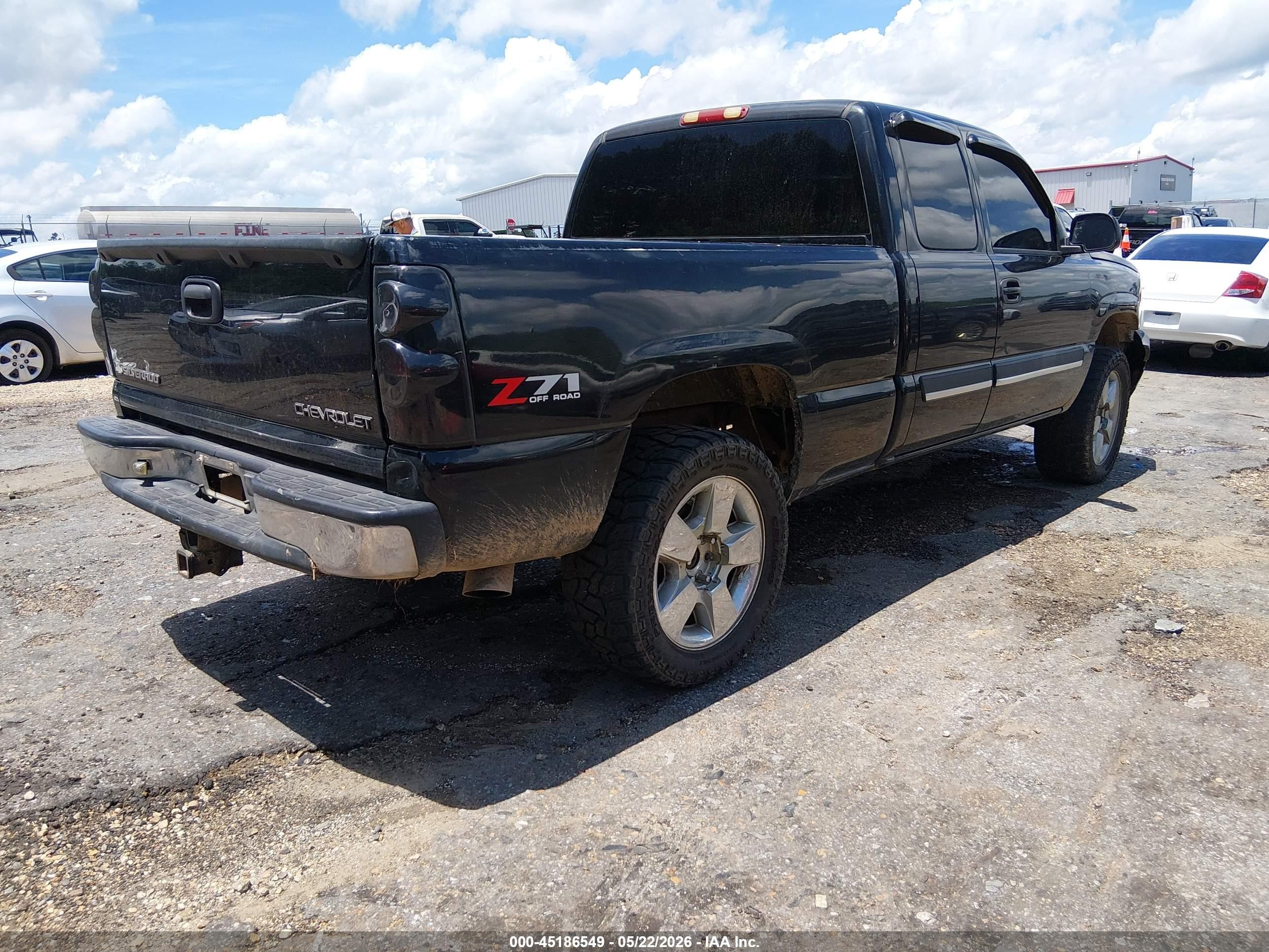 2004 Chevrolet Silverado 1500 Z71 Black vin: 1GCEK19T34E155475