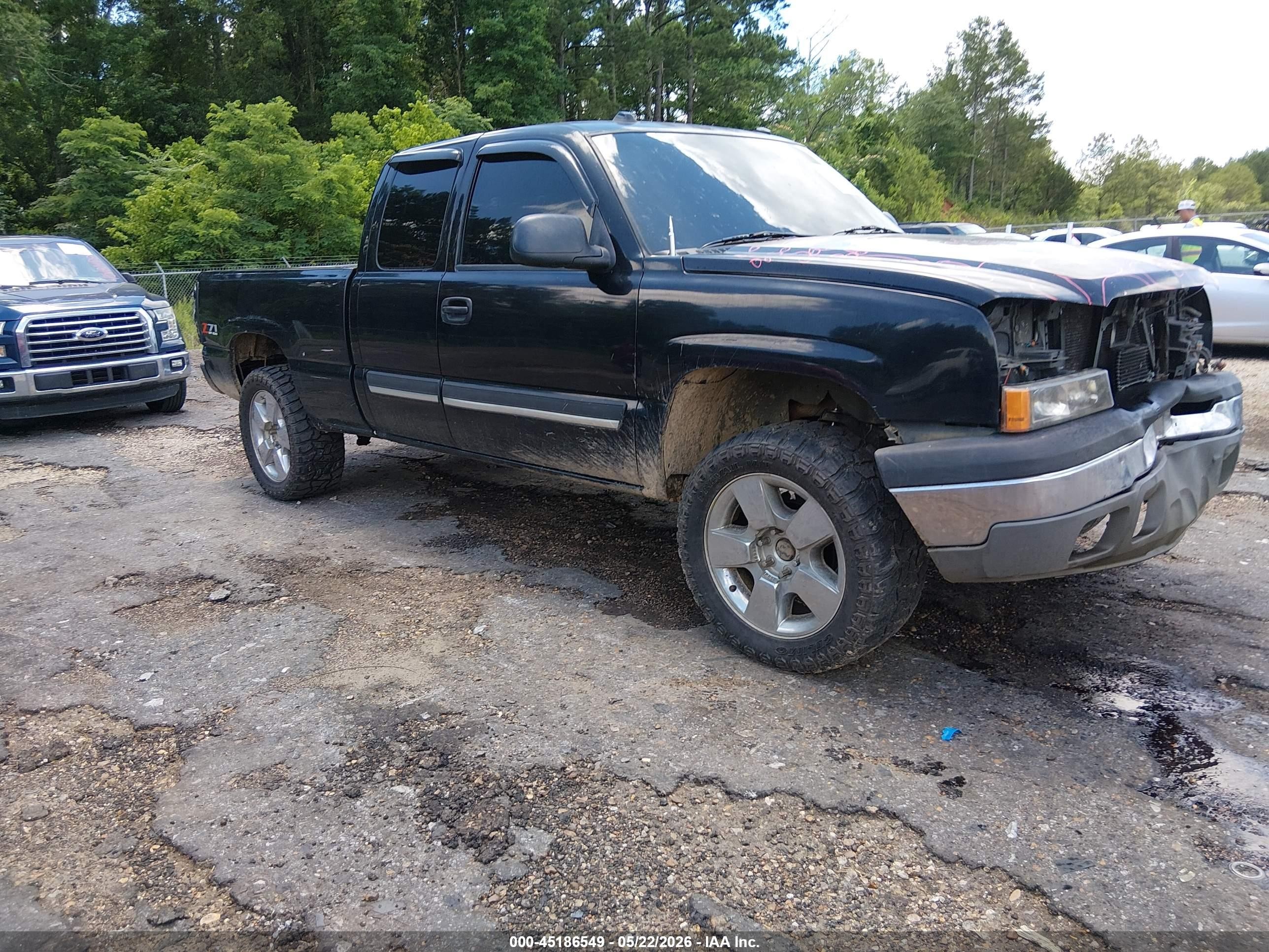 2004 Chevrolet Silverado 1500 Z71 Black vin: 1GCEK19T34E155475