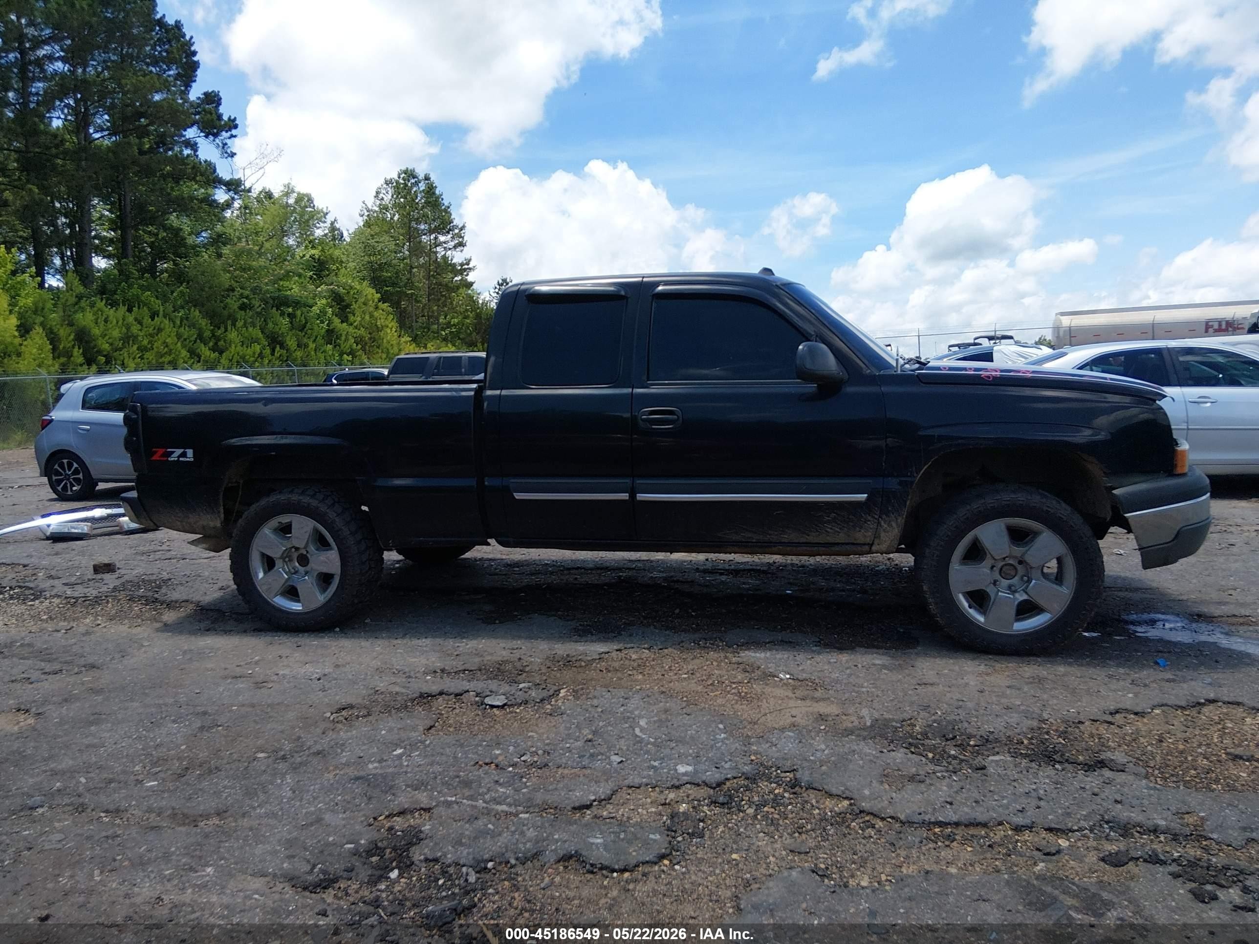 2004 Chevrolet Silverado 1500 Z71 Black vin: 1GCEK19T34E155475