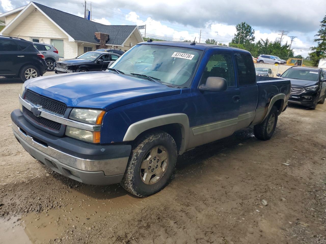 2004 Chevrolet Silverado K1500 Синий vin: 1GCEK19T34Z210922