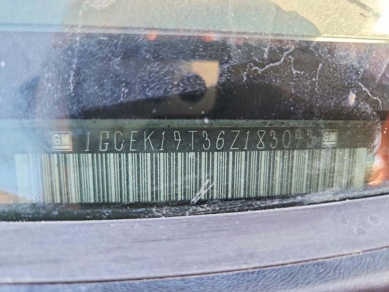 2006 Chevrolet Silverado K1500 Gray vin: 1GCEK19T36Z183093
