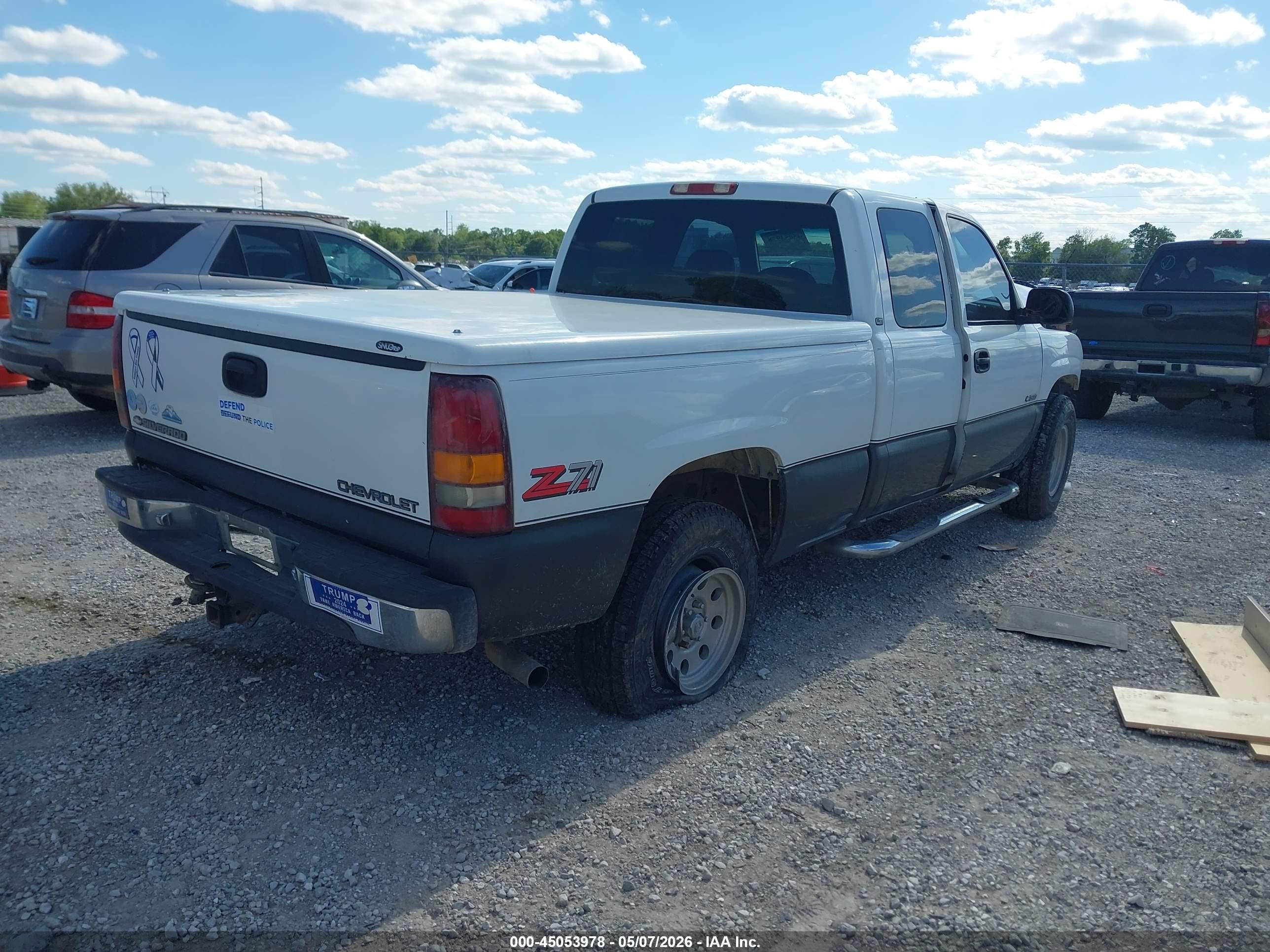 2000 Chevrolet Silverado 1500 Lt White vin: 1GCEK19T3YE153280