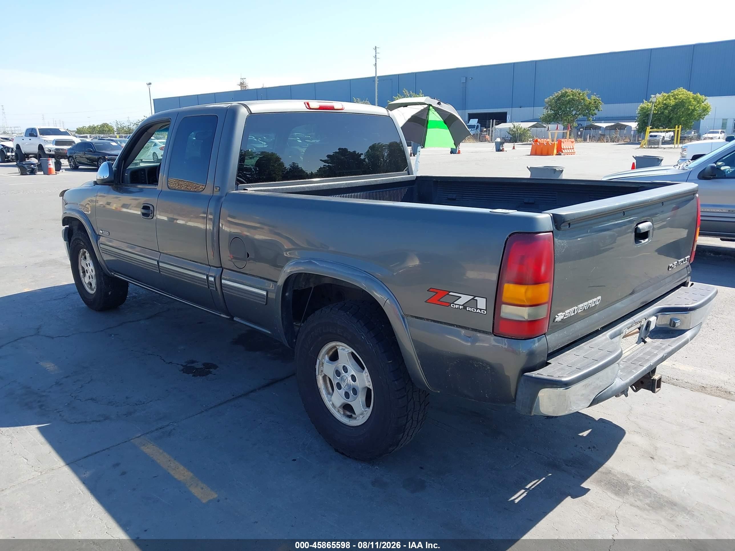 2001 Chevrolet Silverado 1500 Lt Gray vin: 1GCEK19T41Z175173
