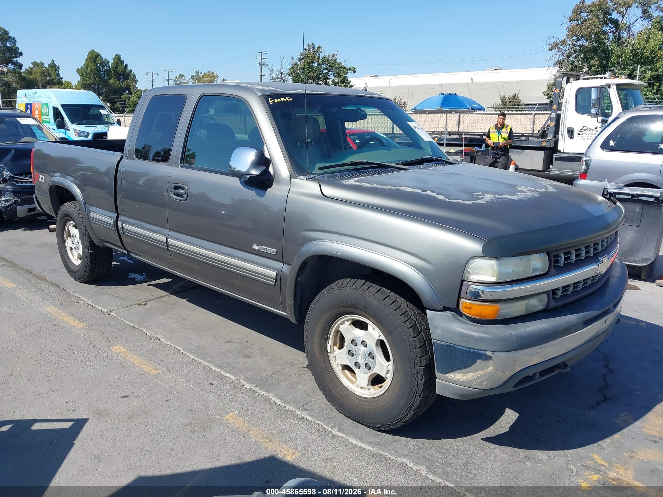 2001 Chevrolet Silverado 1500 Lt Gray vin: 1GCEK19T41Z175173
