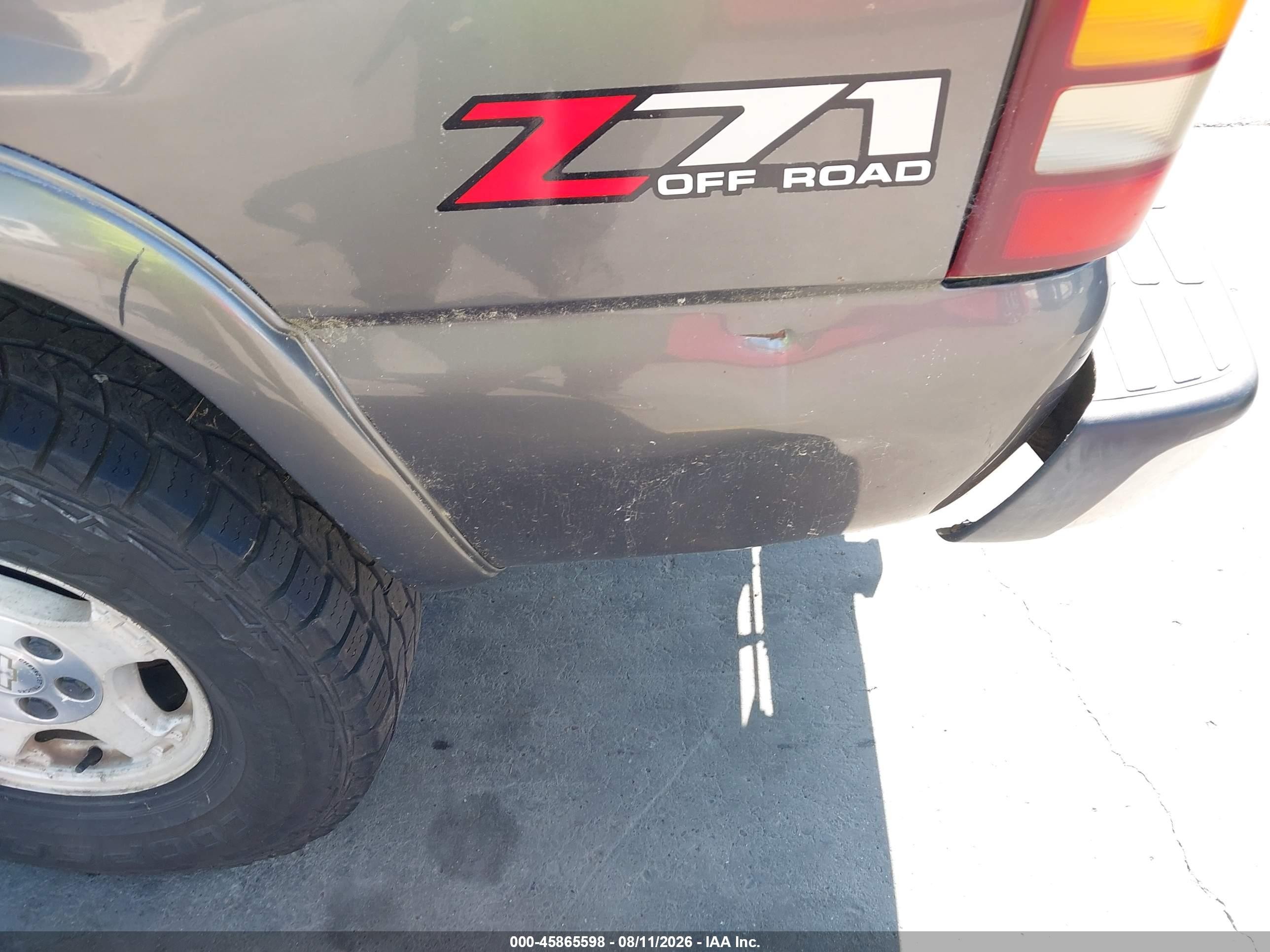 2001 Chevrolet Silverado 1500 Lt Gray vin: 1GCEK19T41Z175173