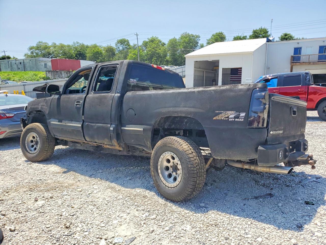 2002 Chevrolet Silverado K1500 Black vin: 1GCEK19T42E237423