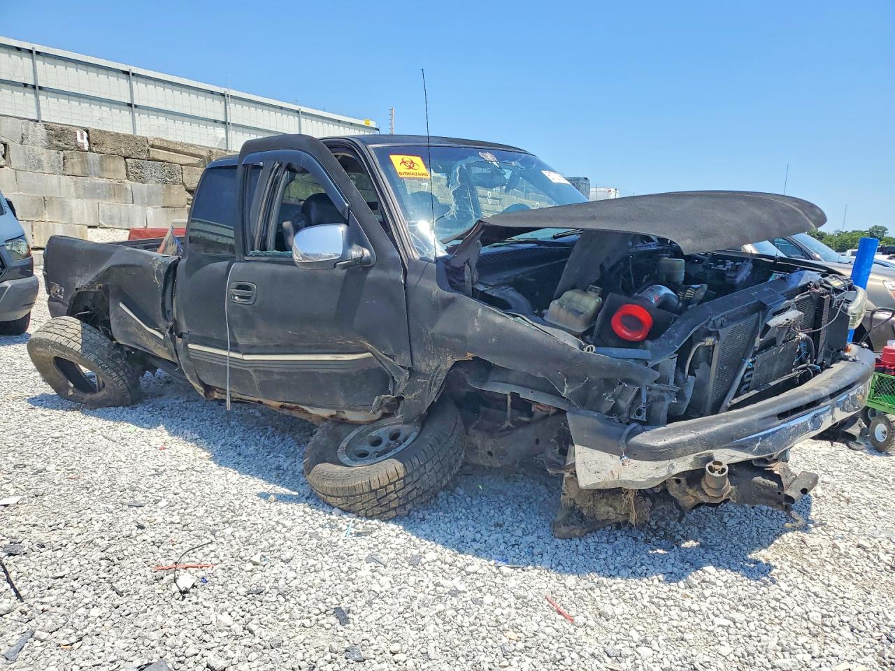 2002 Chevrolet Silverado K1500 Black vin: 1GCEK19T42E237423