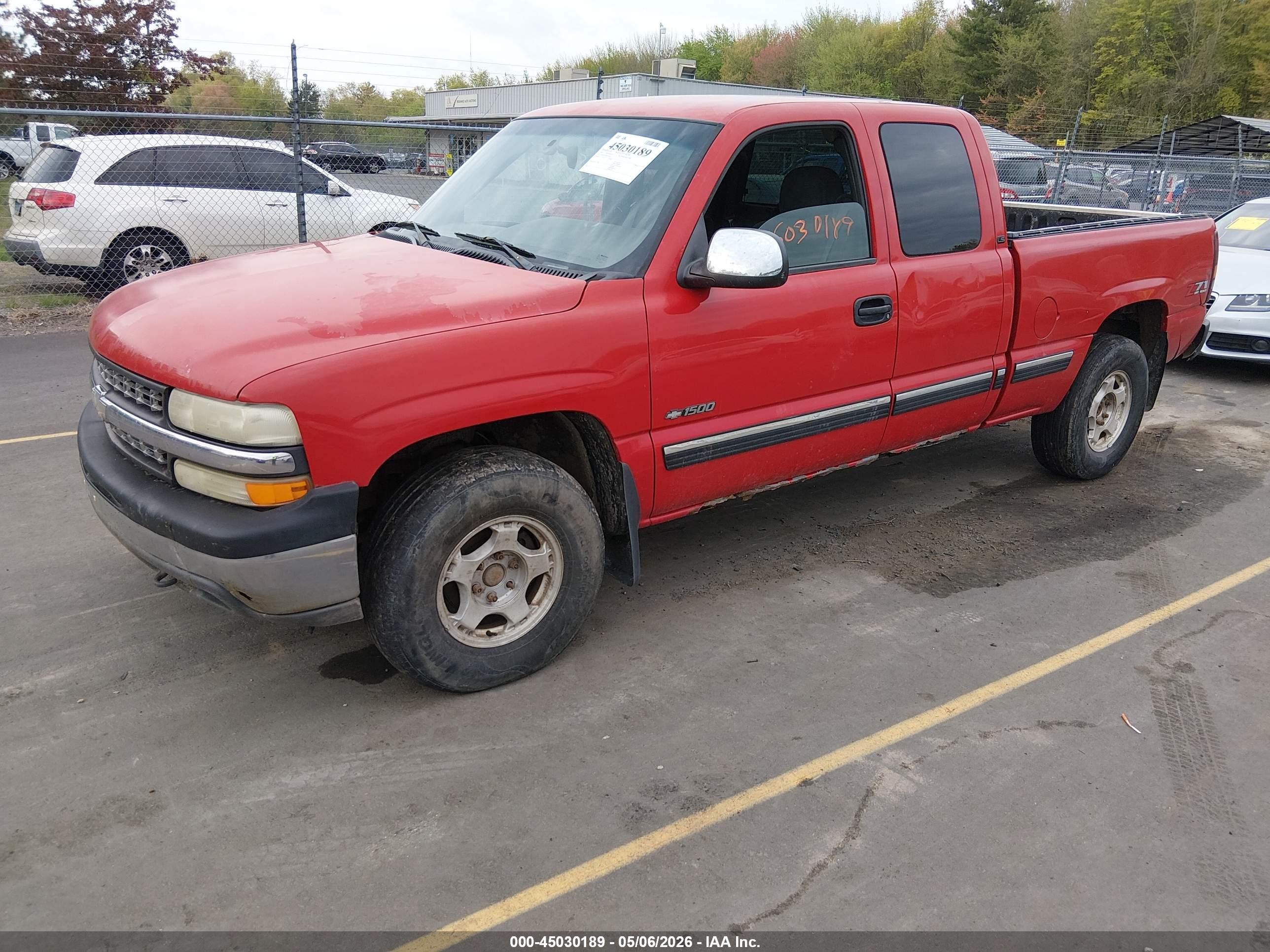 2002 Chevrolet Silverado 1500 Ls Красный vin: 1GCEK19T42Z201305