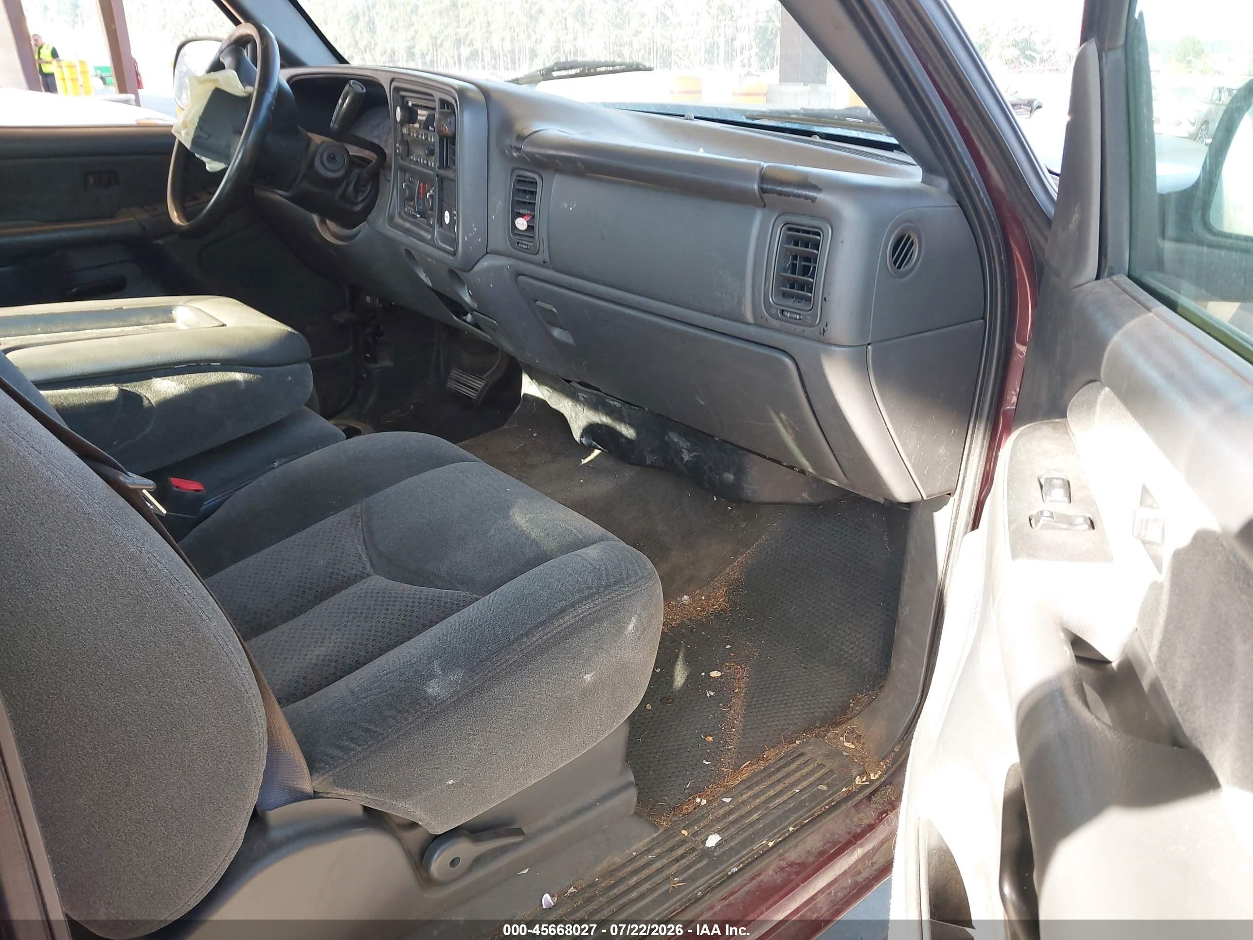 2003 Chevrolet Silverado 1500 Ls Maroon vin: 1GCEK19T43E130891