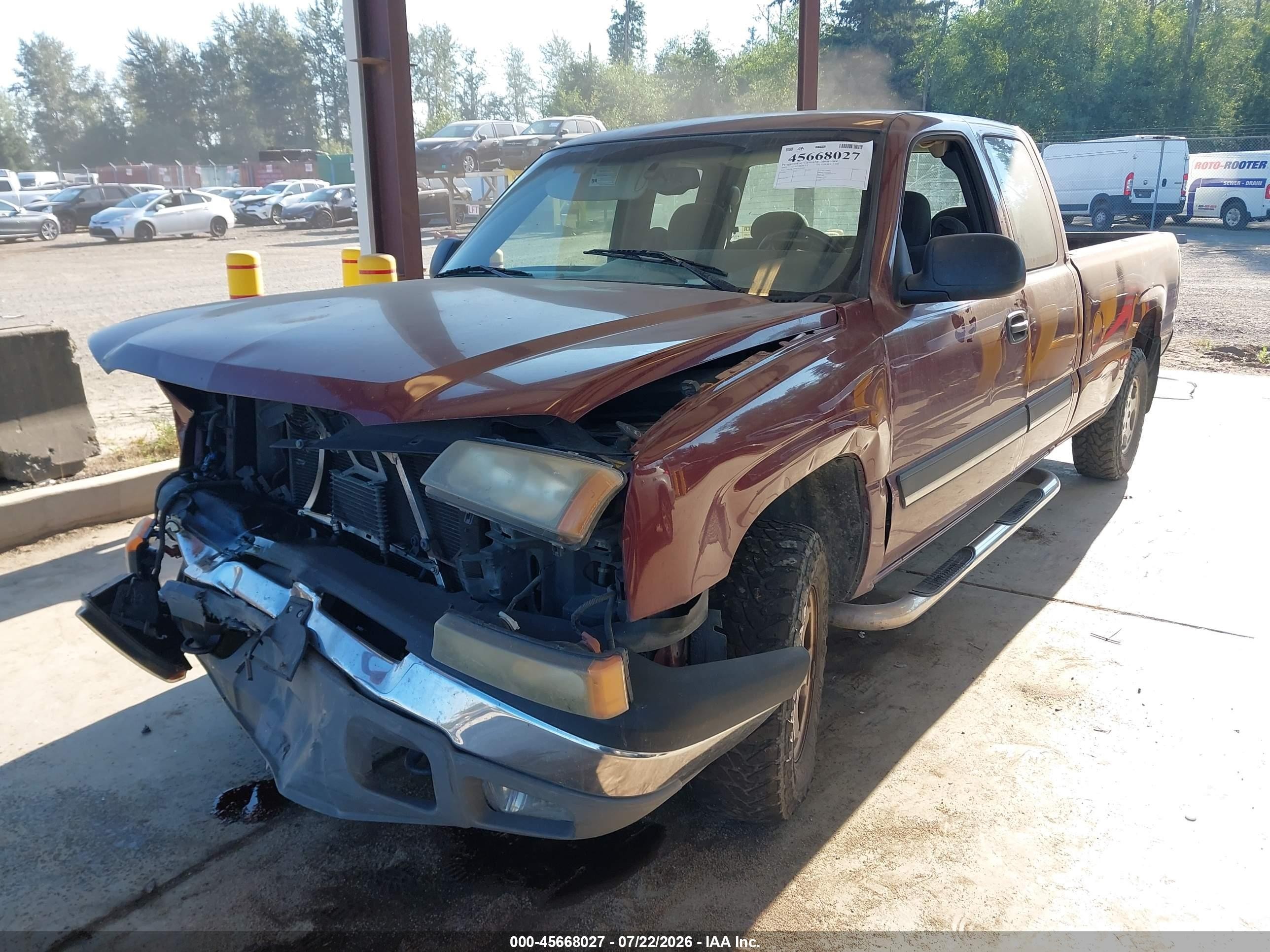 2003 Chevrolet Silverado 1500 Ls Maroon vin: 1GCEK19T43E130891
