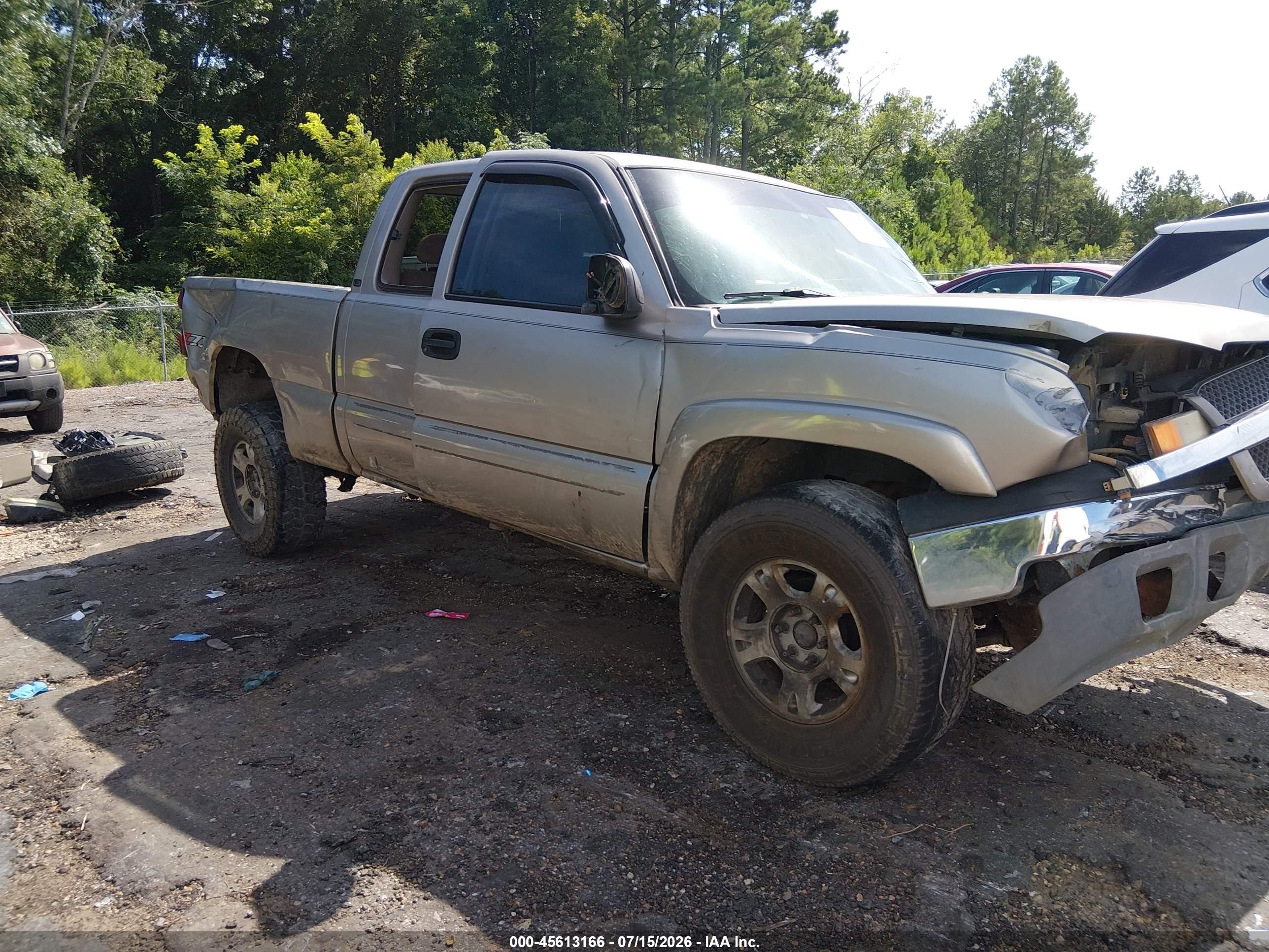 2003 Chevrolet Silverado 1500 Ls Gray vin: 1GCEK19T43E144175