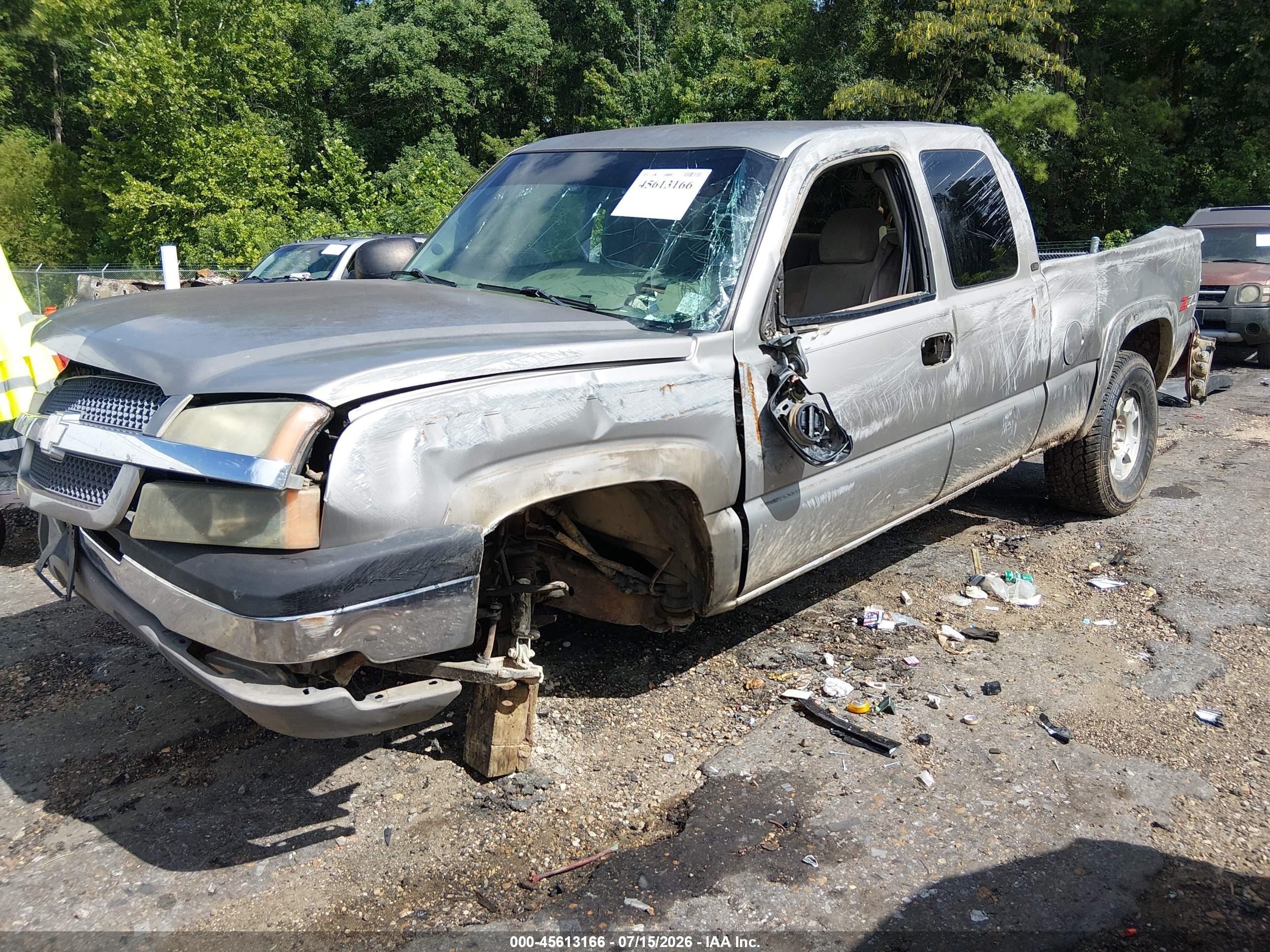 2003 Chevrolet Silverado 1500 Ls Gray vin: 1GCEK19T43E144175