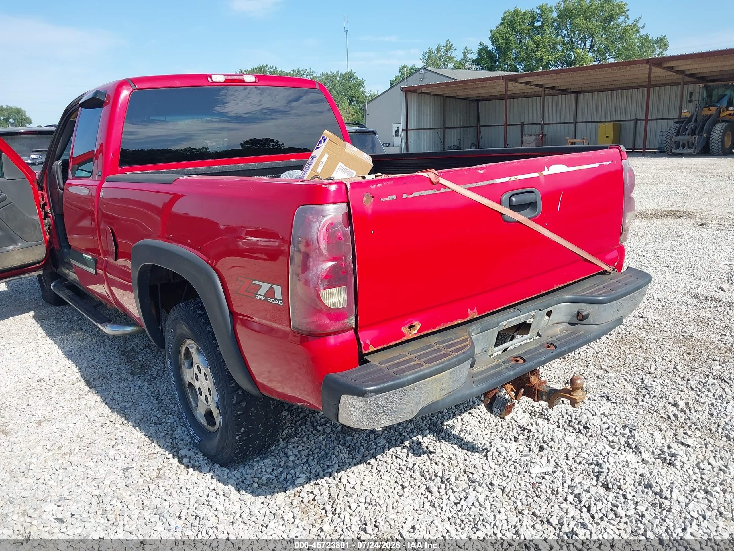 2003 Chevrolet Silverado 1500 Ls Красный vin: 1GCEK19T43E203323