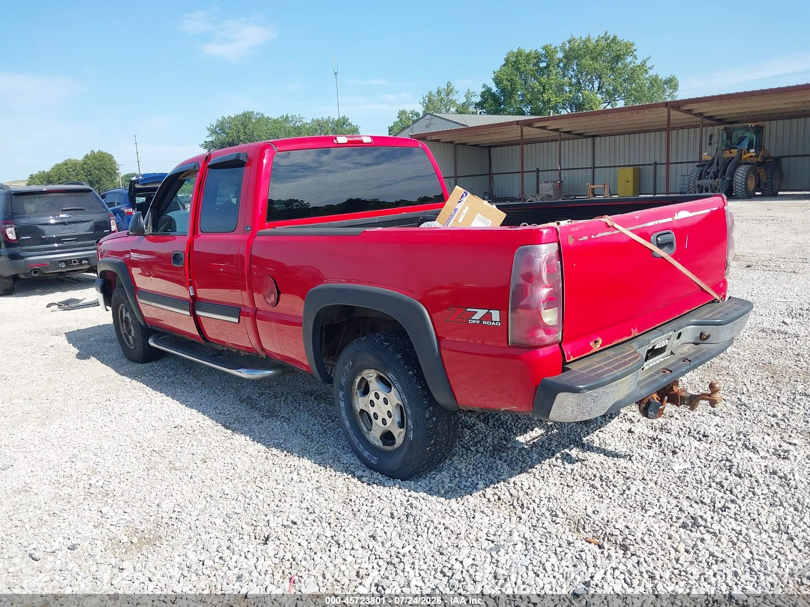 2003 Chevrolet Silverado 1500 Ls Красный vin: 1GCEK19T43E203323