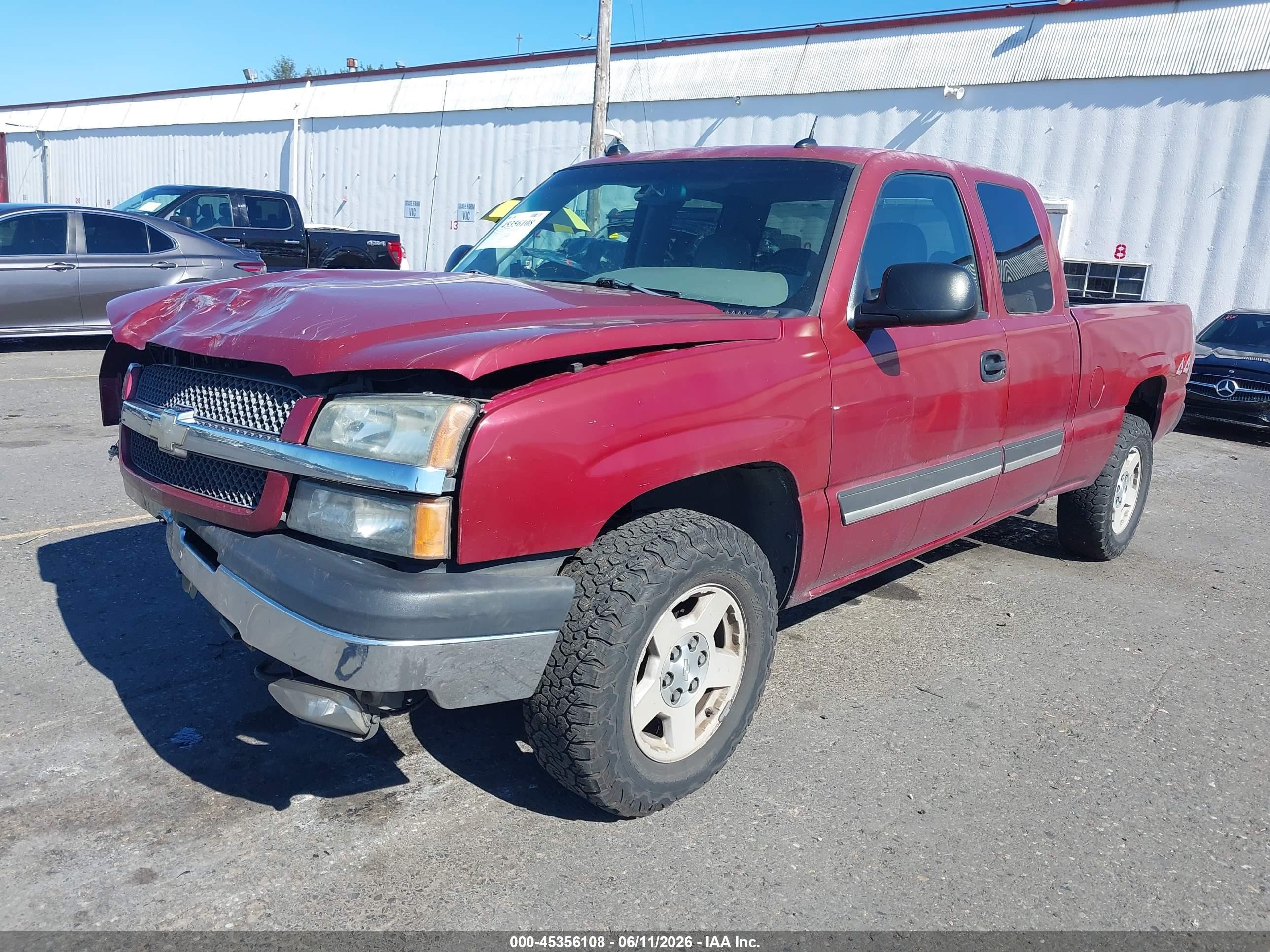 2004 Chevrolet Silverado 1500 Lt Burgundy vin: 1GCEK19T44E328548