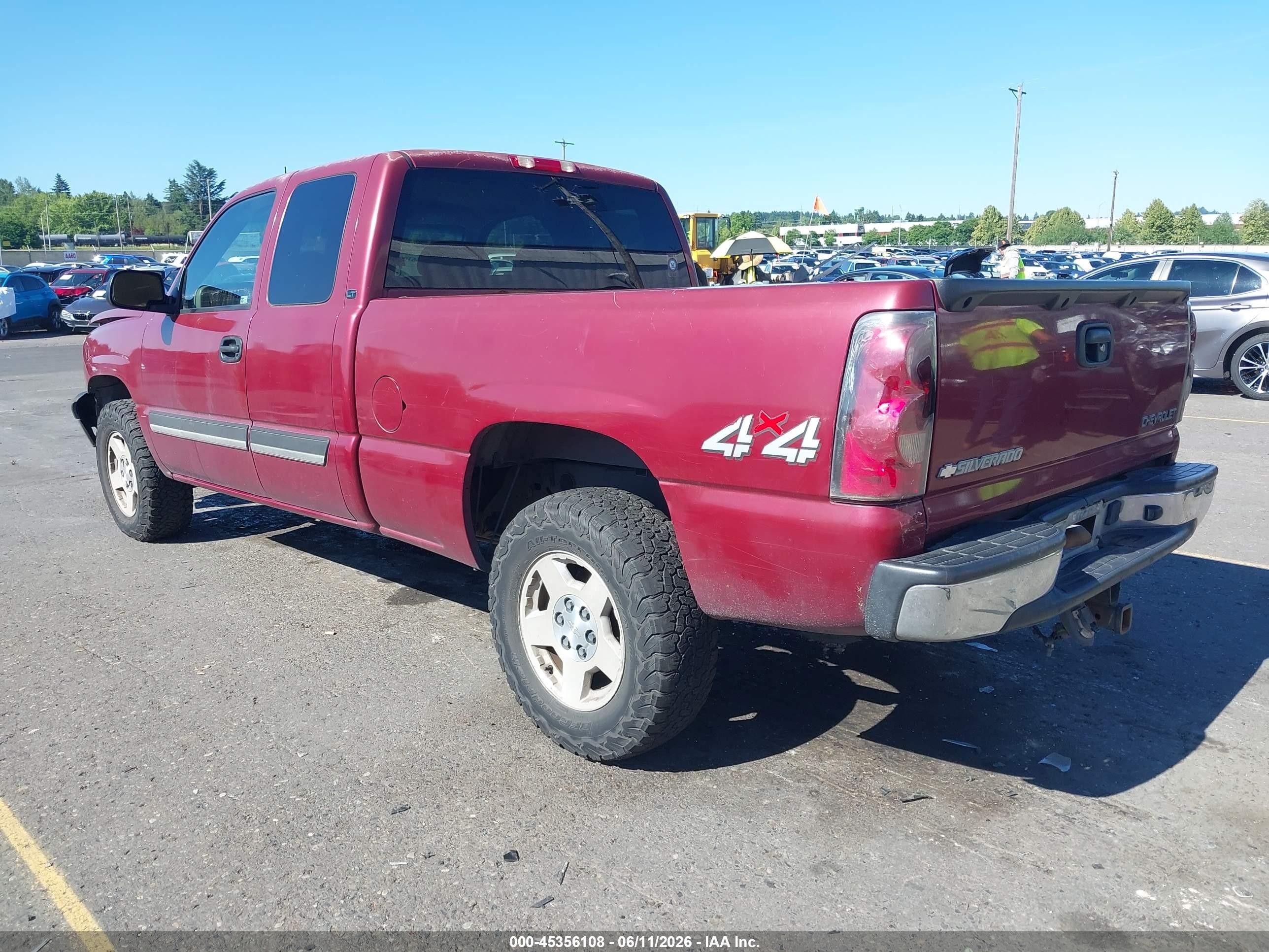 2004 Chevrolet Silverado 1500 Lt Burgundy vin: 1GCEK19T44E328548