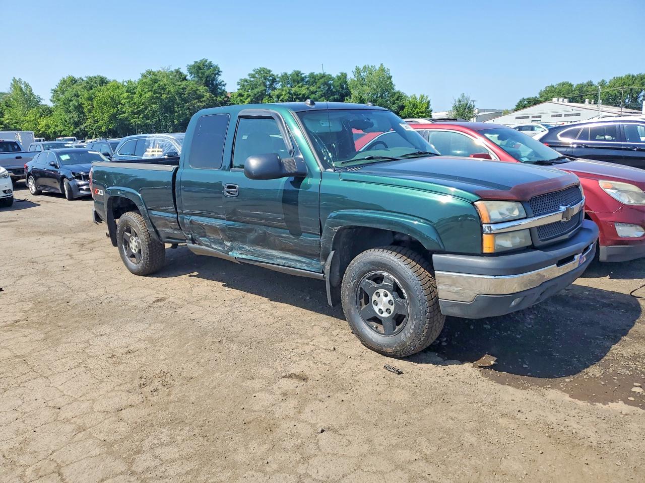 2004 Chevrolet Silverado K1500 Зеленый vin: 1GCEK19T44Z244707