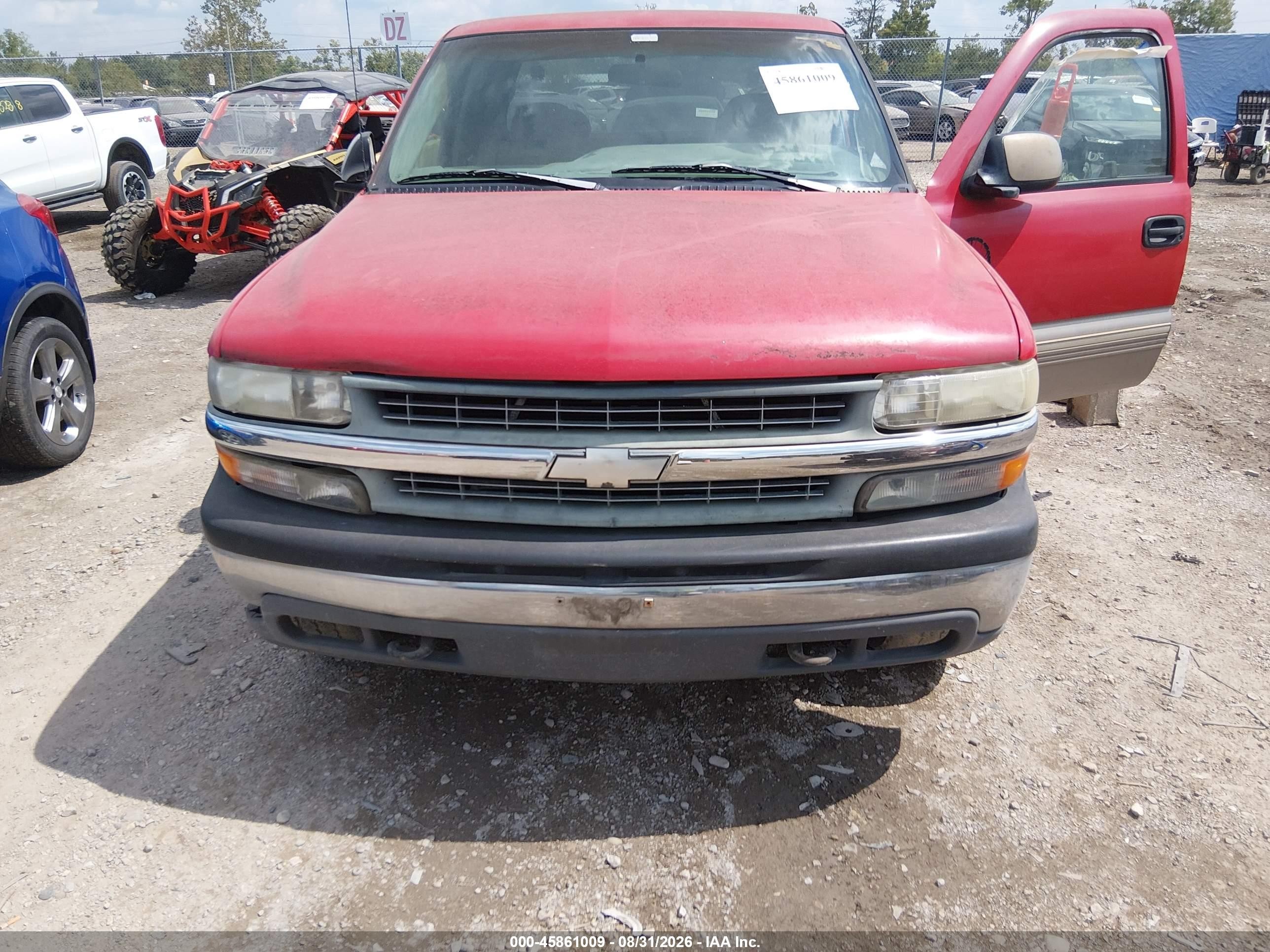1999 Chevrolet Silverado 1500 Ls Red vin: 1GCEK19T4XE205417
