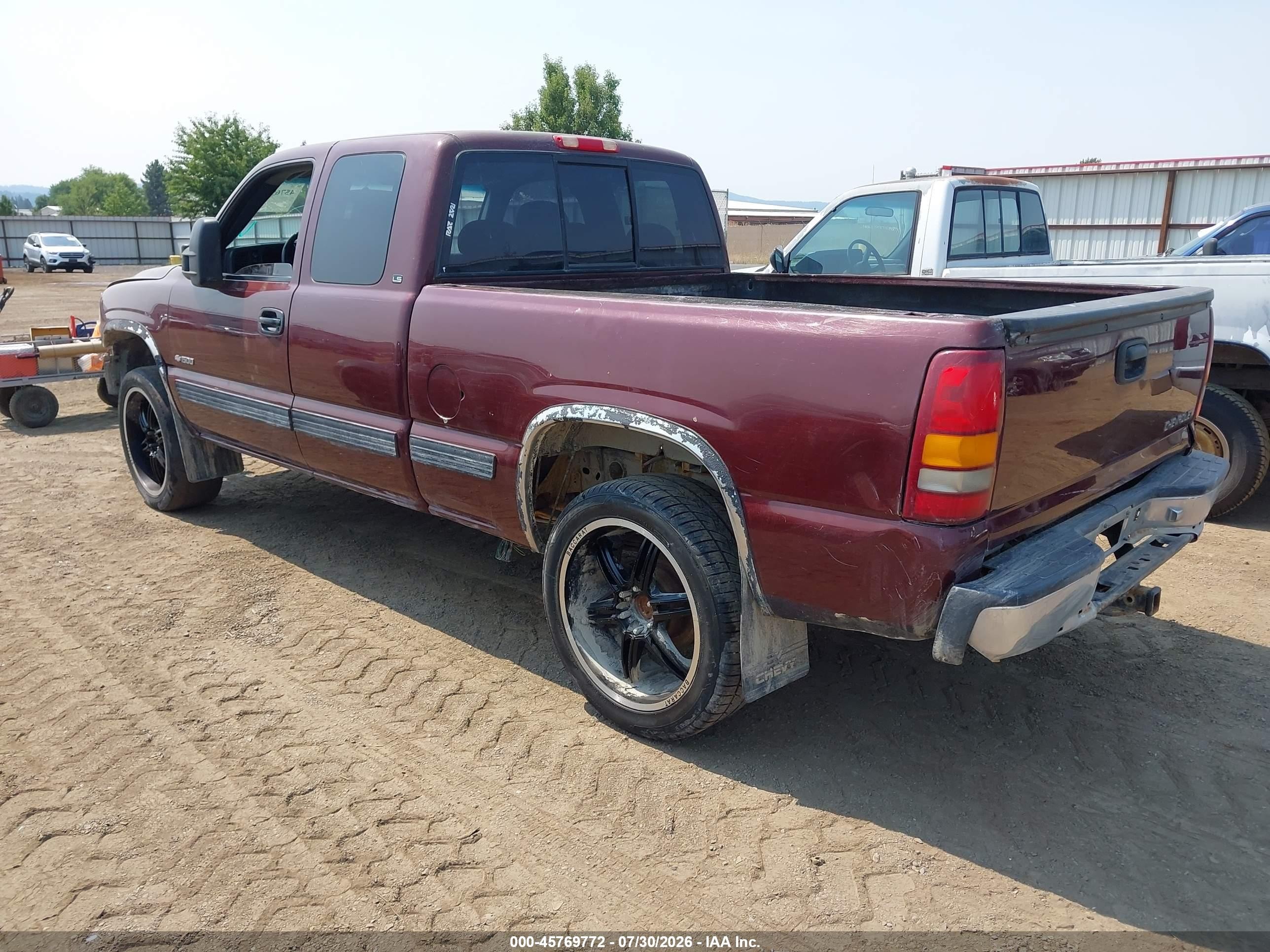 1999 Chevrolet Silverado 1500 Ls/lt Темно-бордовый vin: 1GCEK19T4XZ209928