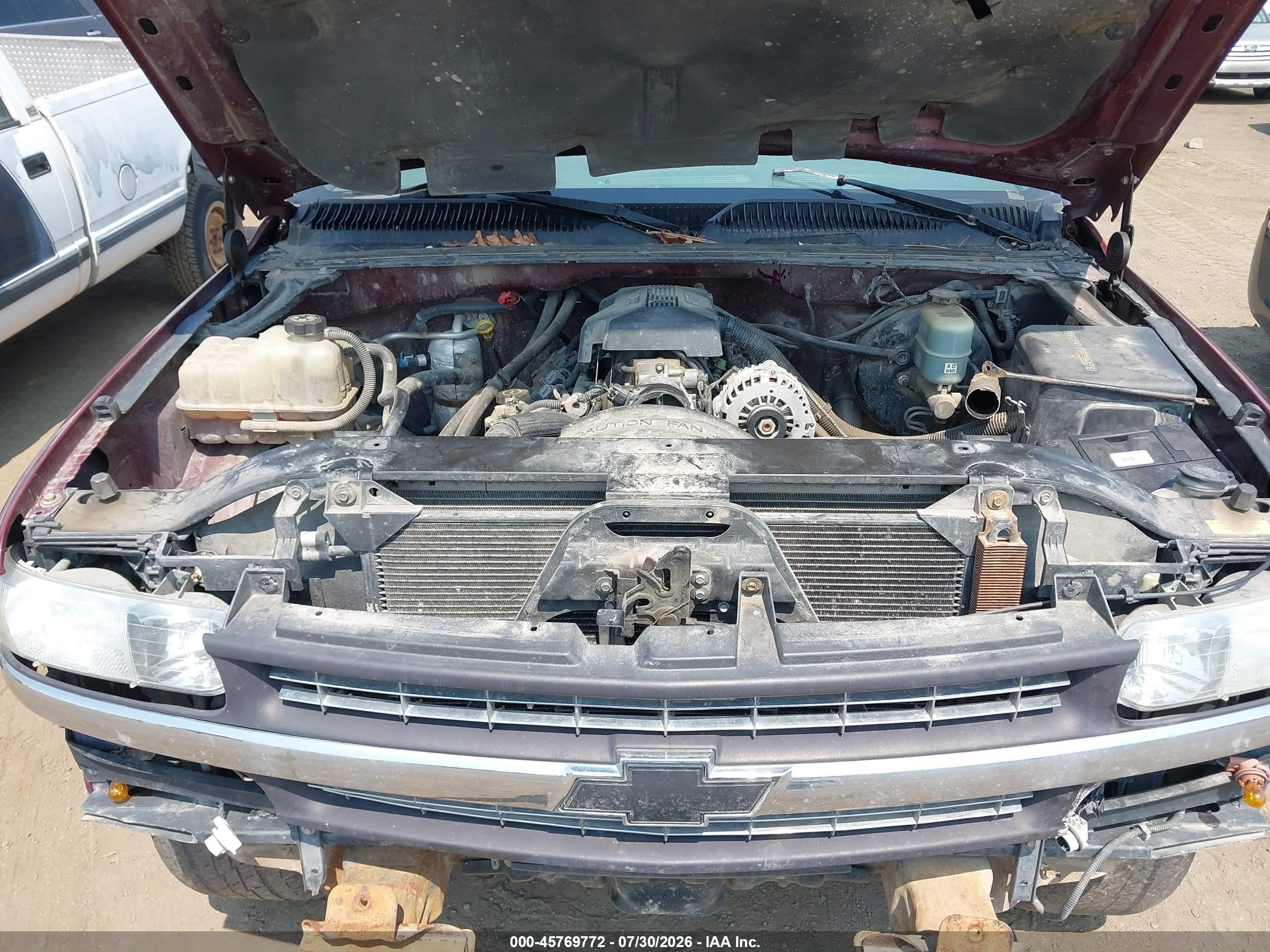 1999 Chevrolet Silverado 1500 Ls/lt Темно-бордовый vin: 1GCEK19T4XZ209928