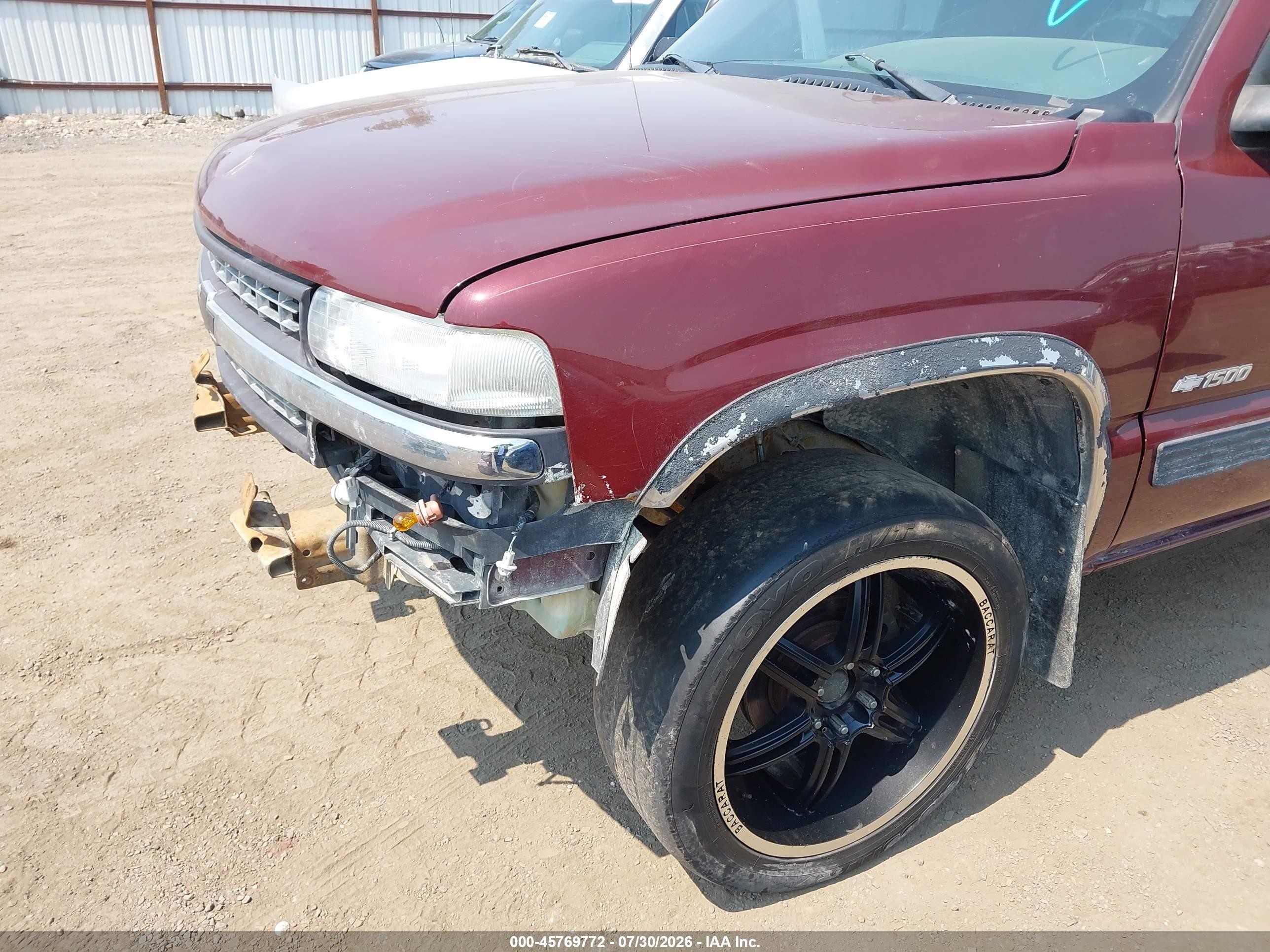 1999 Chevrolet Silverado 1500 Ls/lt Темно-бордовый vin: 1GCEK19T4XZ209928