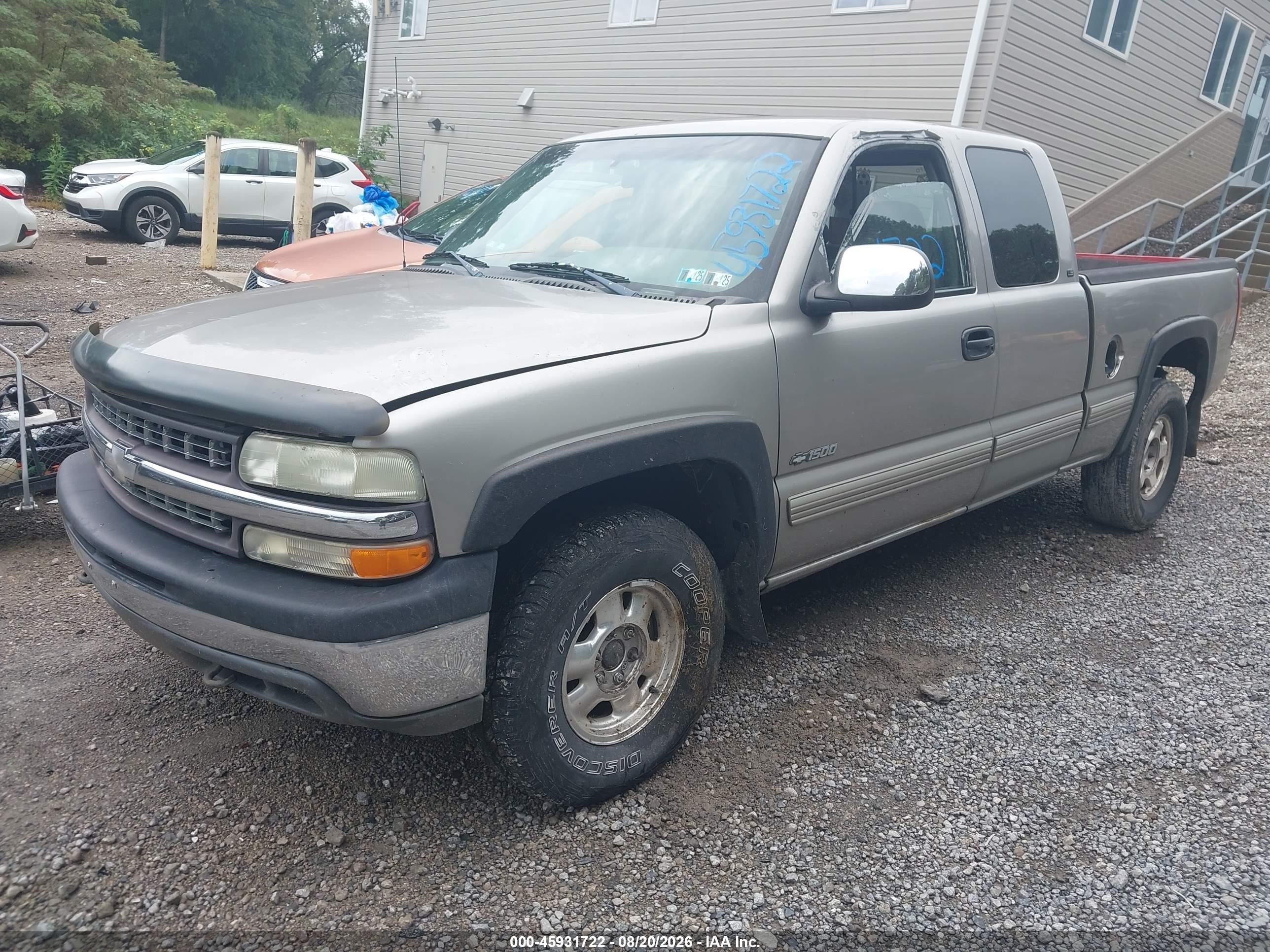 2000 Chevrolet Silverado 1500 Ls Beige vin: 1GCEK19T4YE221571