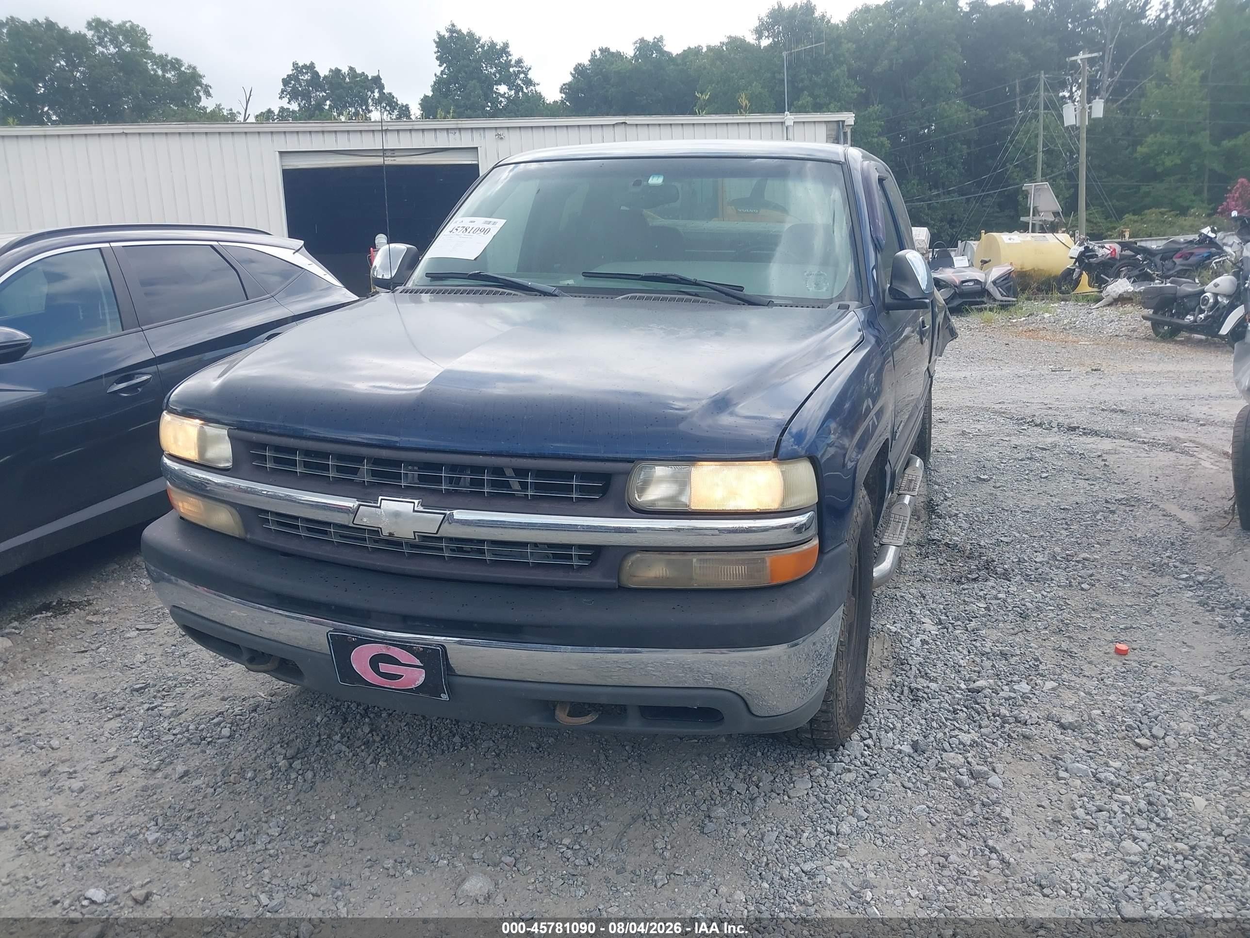 2000 Chevrolet Silverado 1500 Lt Синий vin: 1GCEK19T4YZ180528