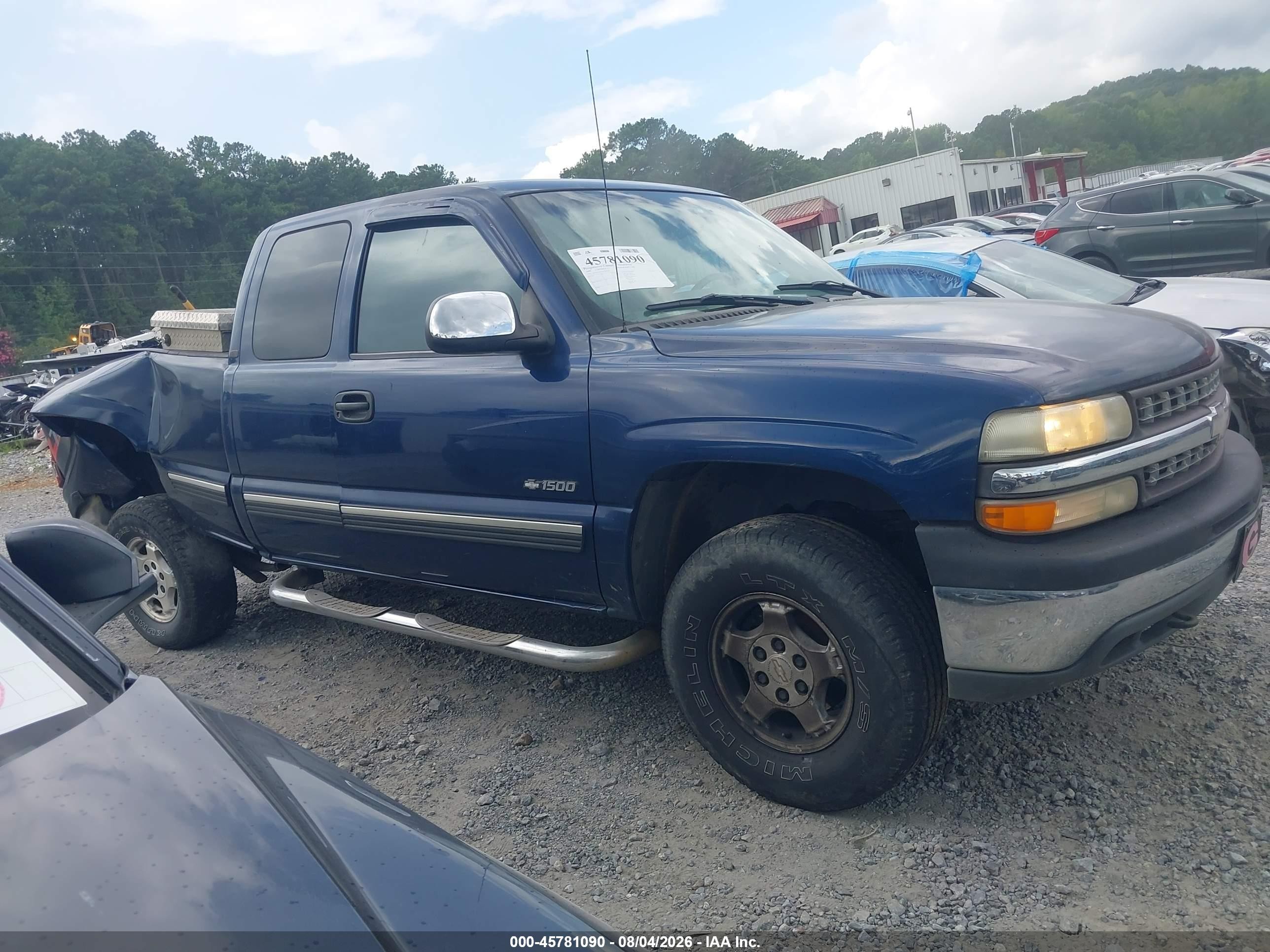 2000 Chevrolet Silverado 1500 Lt Синий vin: 1GCEK19T4YZ180528