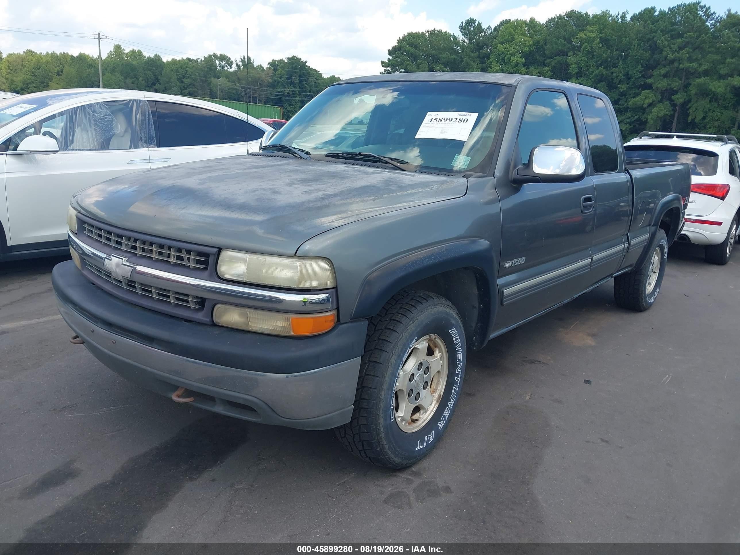 2001 Chevrolet Silverado 1500 Ls Серый vin: 1GCEK19T51E101977