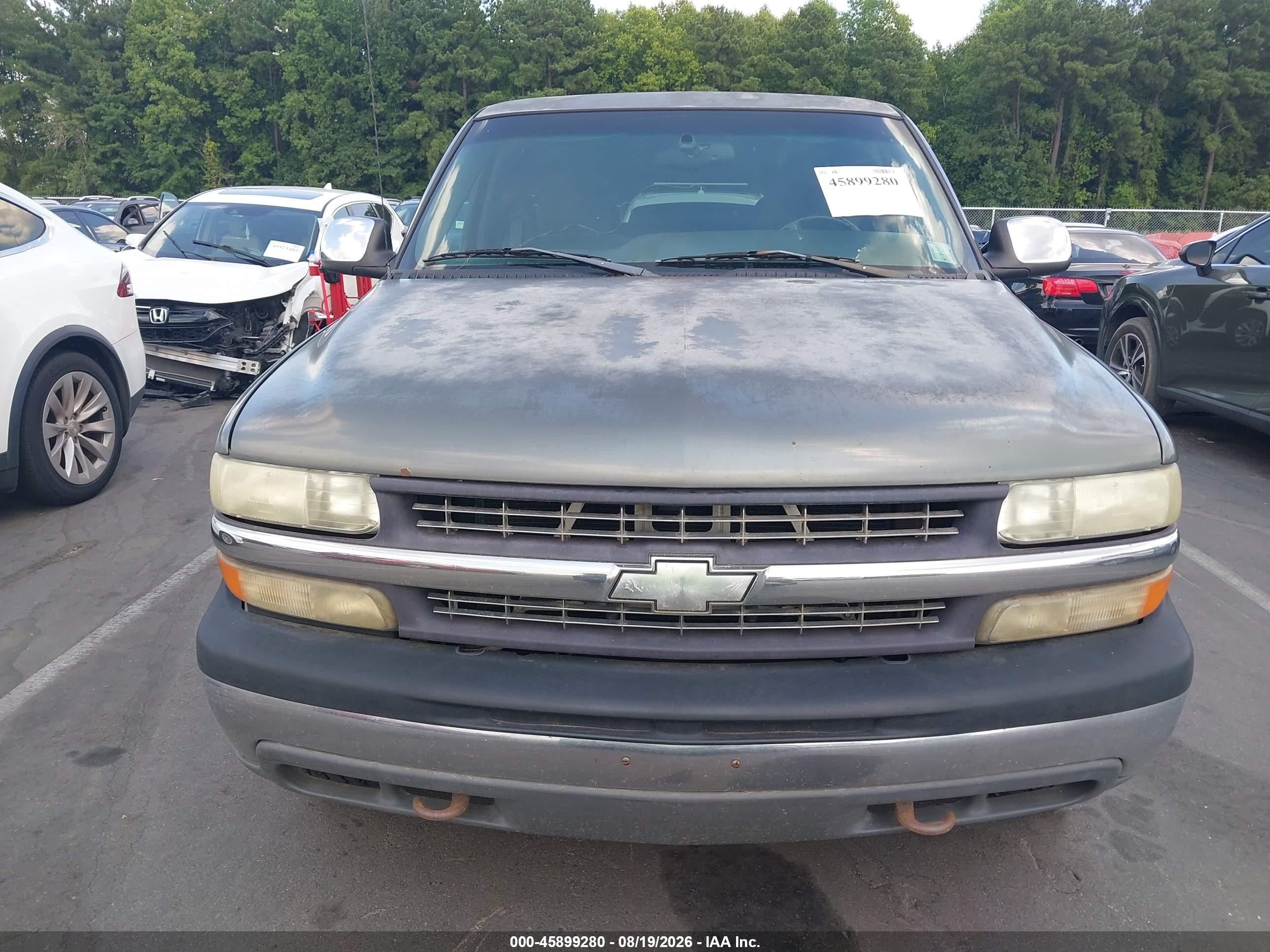 2001 Chevrolet Silverado 1500 Ls Серый vin: 1GCEK19T51E101977