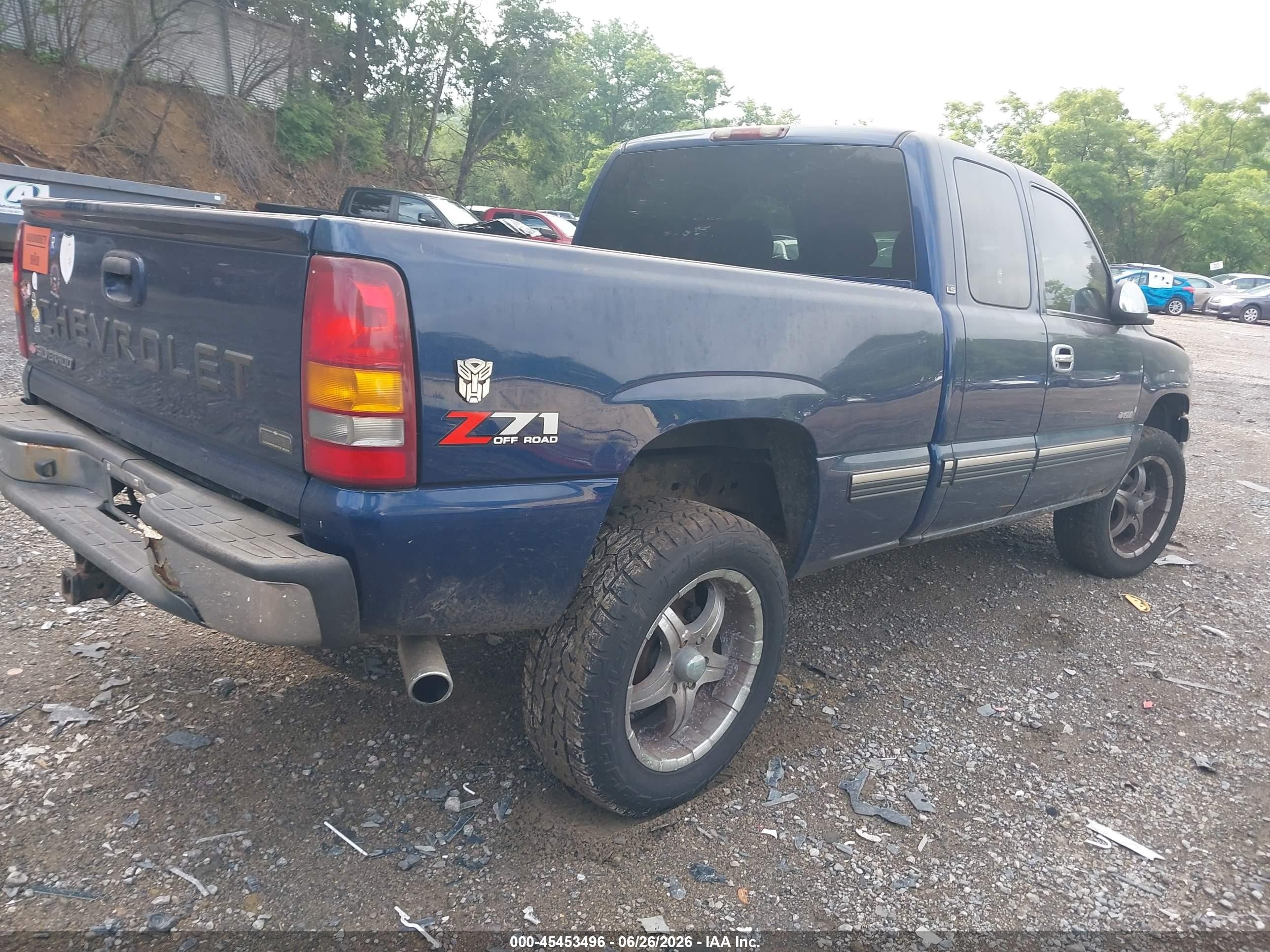 2002 Chevrolet Silverado 1500 Ls Navy vin: 1GCEK19T52Z109457