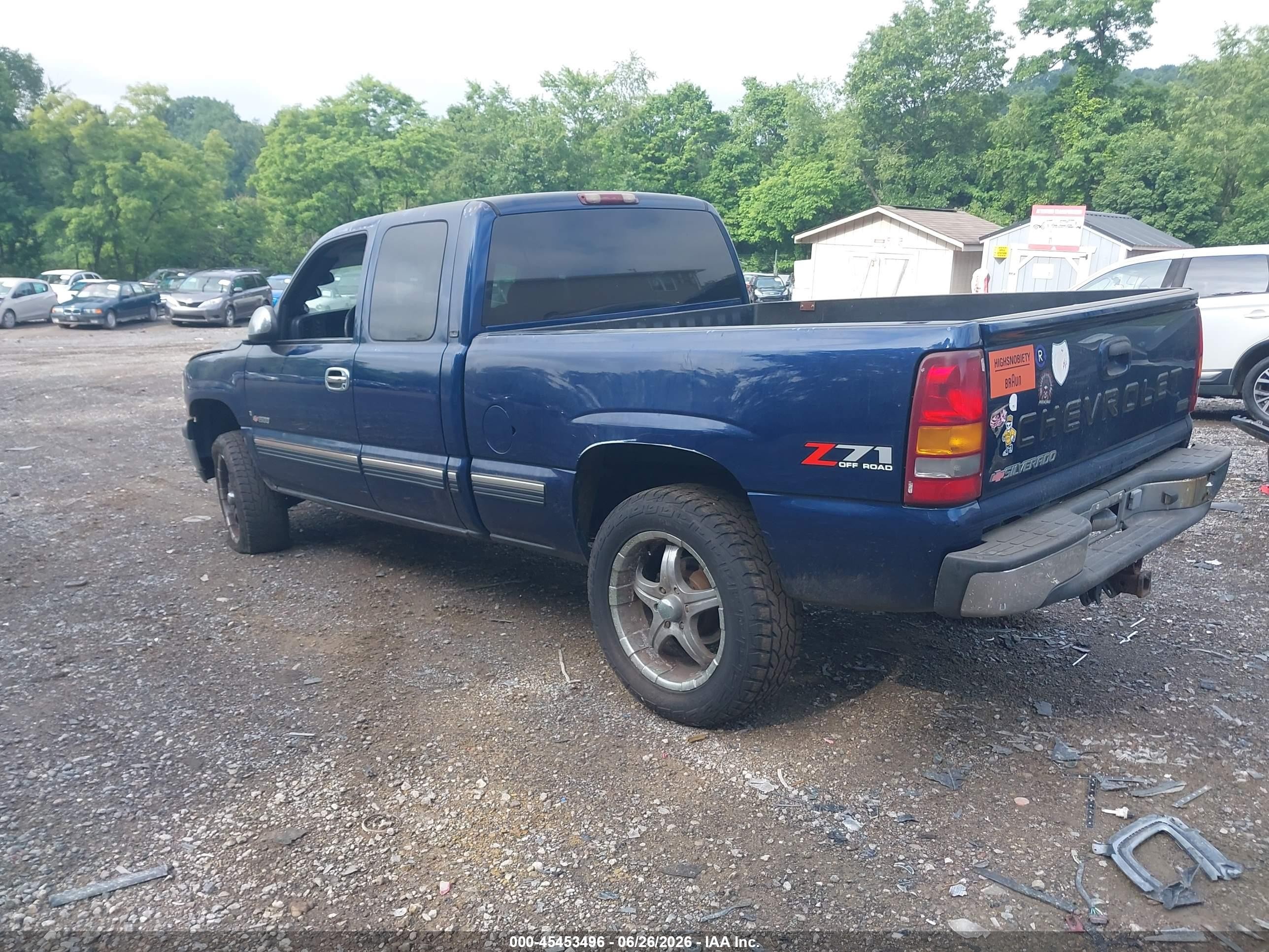 2002 Chevrolet Silverado 1500 Ls Navy vin: 1GCEK19T52Z109457