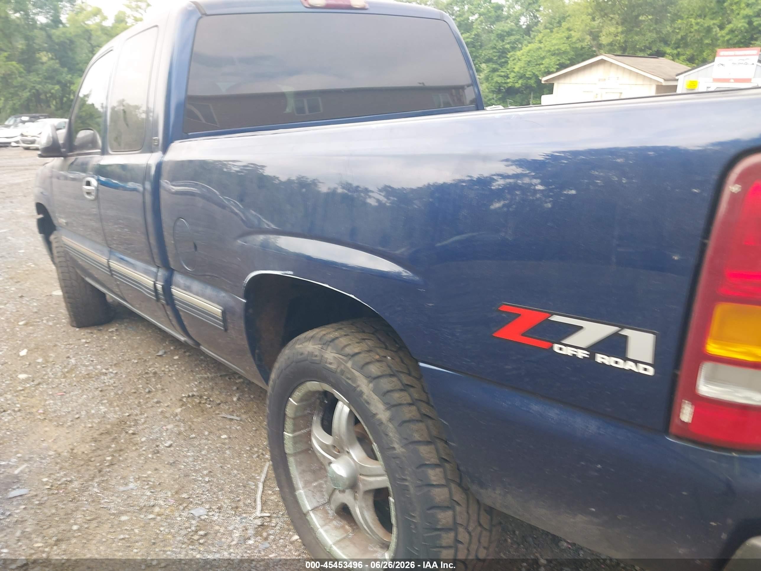 2002 Chevrolet Silverado 1500 Ls Navy vin: 1GCEK19T52Z109457